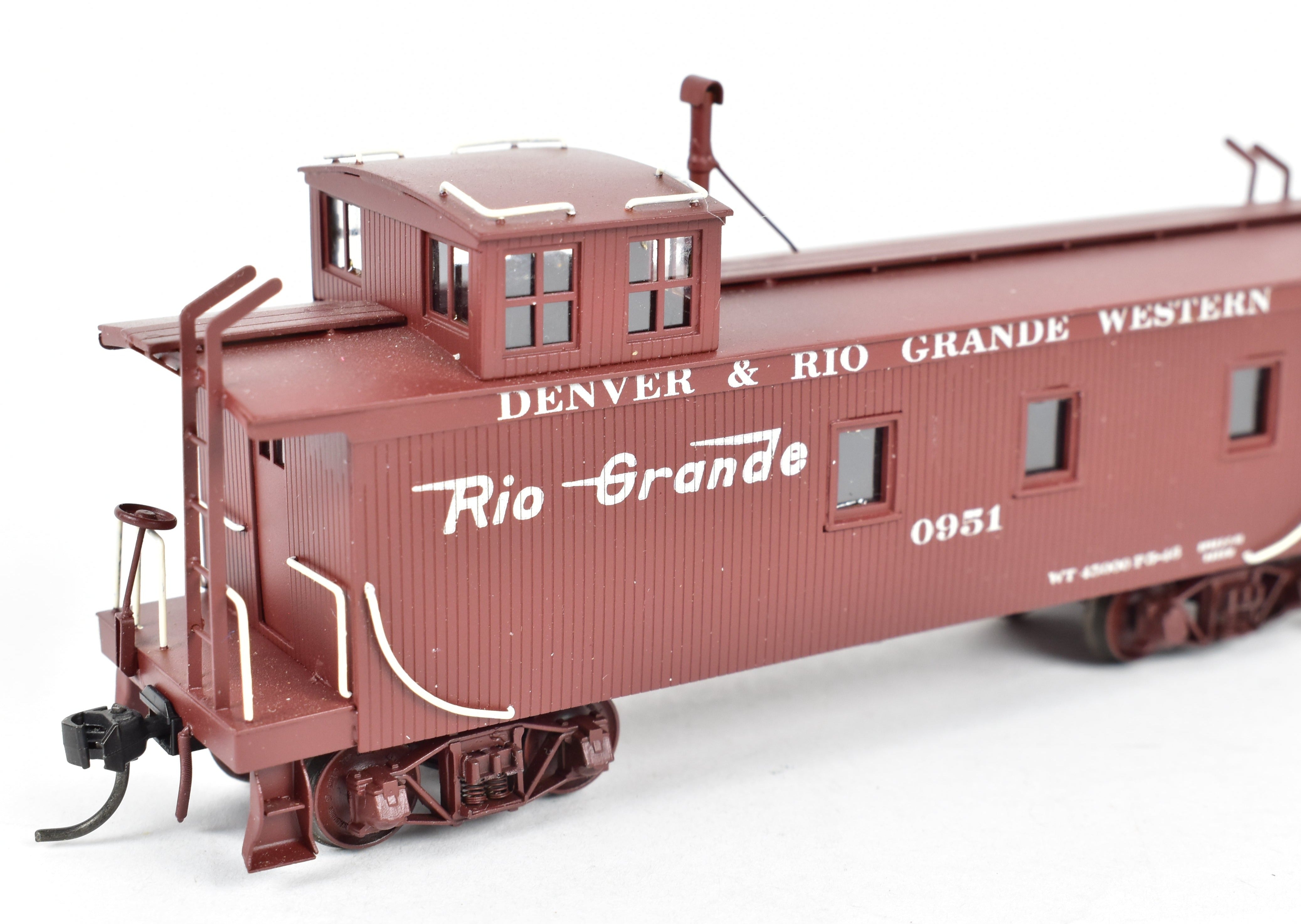 HO Scale Brass Pacific Fast Mail D&RGW Wood Caboose No. 0951 CP