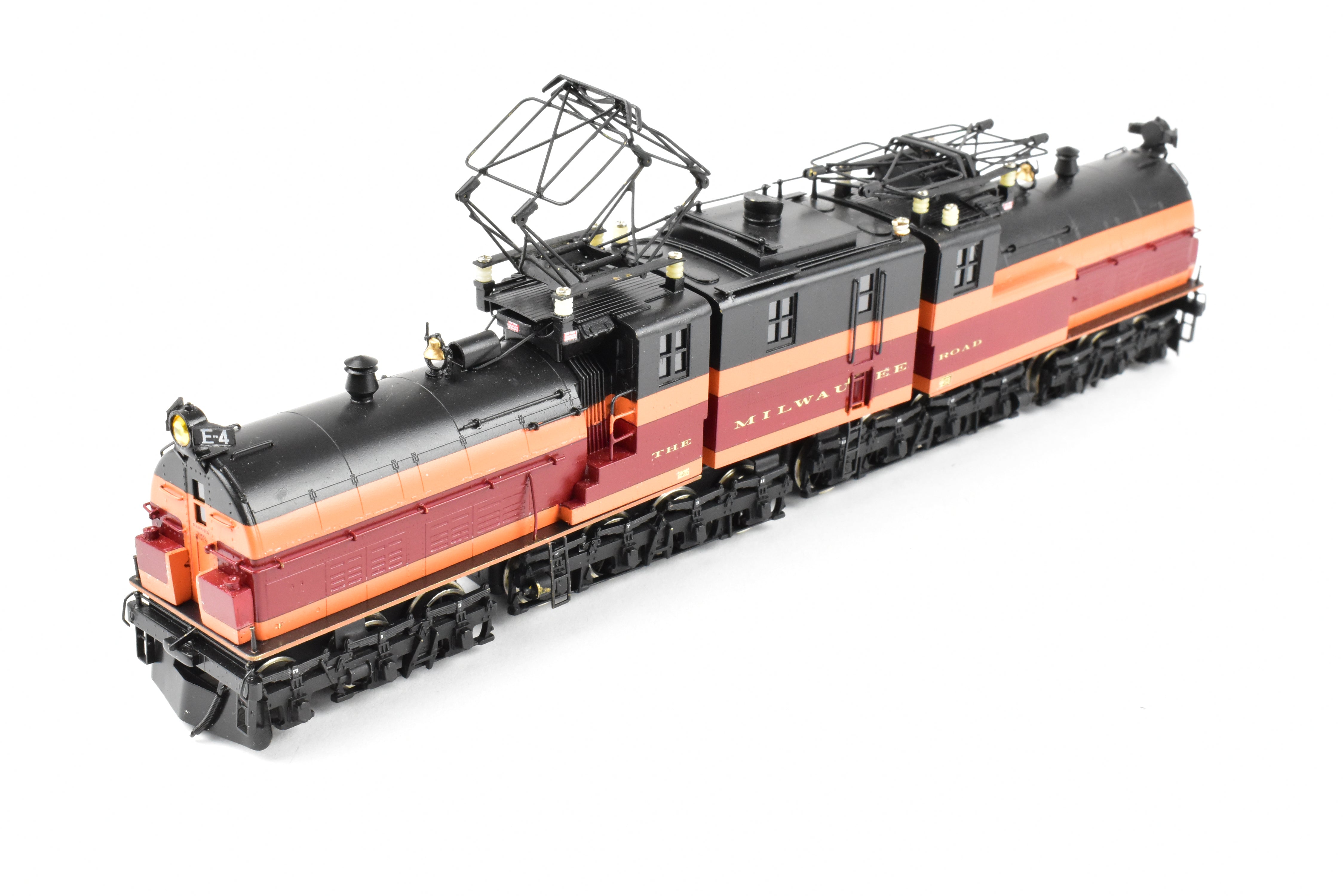 HO Scale Brass NJ Custom Brass Milwaukee Road EP-2 BI-Polar Gearless Electric Model Train with Professional Painting, Model No. E4