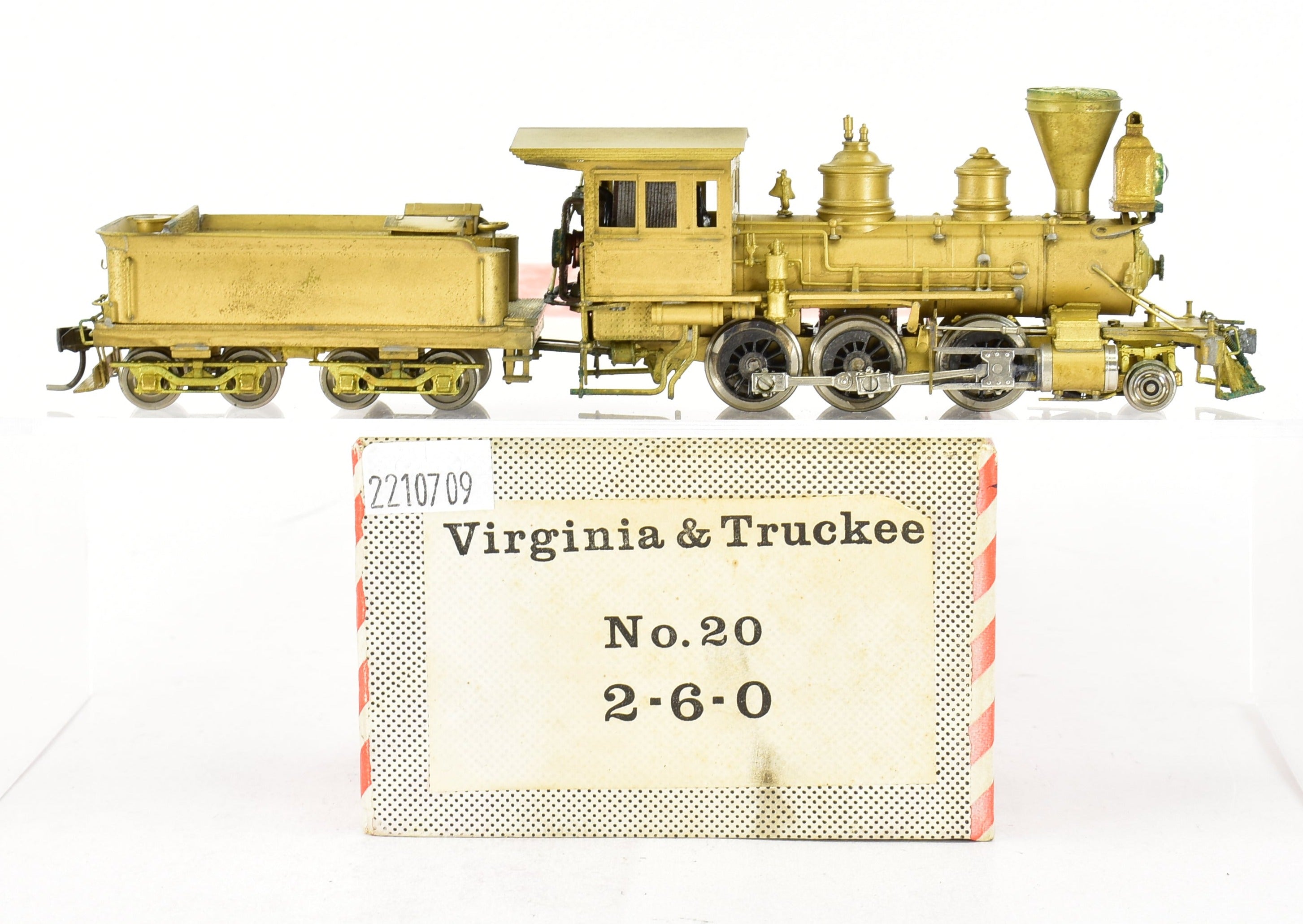 HO Brass Model Engineering Works Virginia & Truckee #20 2-6-0 with Foam Damage