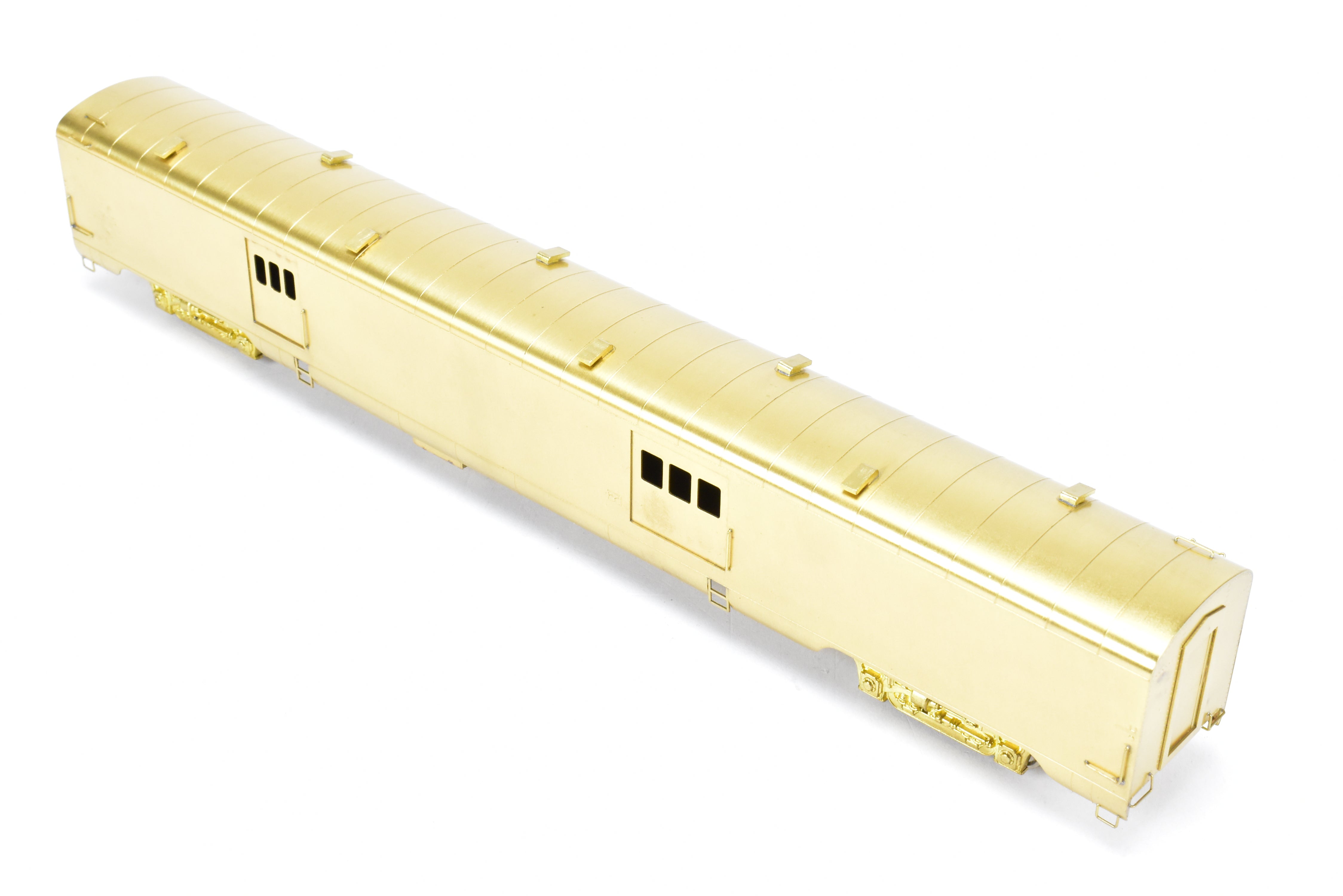 HO Brass Oriental Limited #400 Water Baggage Car with Skirts for North Coast Limited