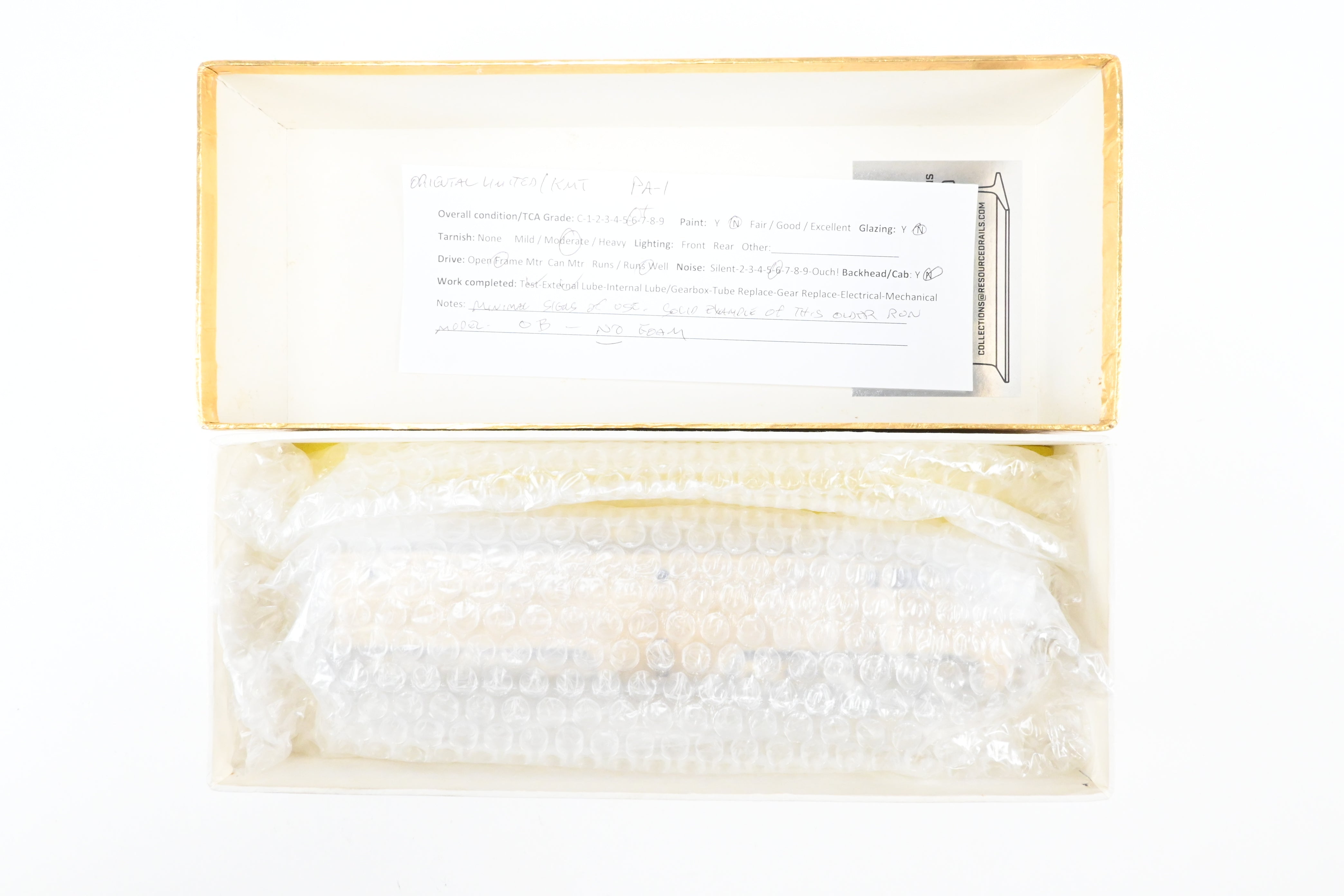 HO Scale Brass Alco PA - 1 Model by Brass Oriental Limited, 1968 Run