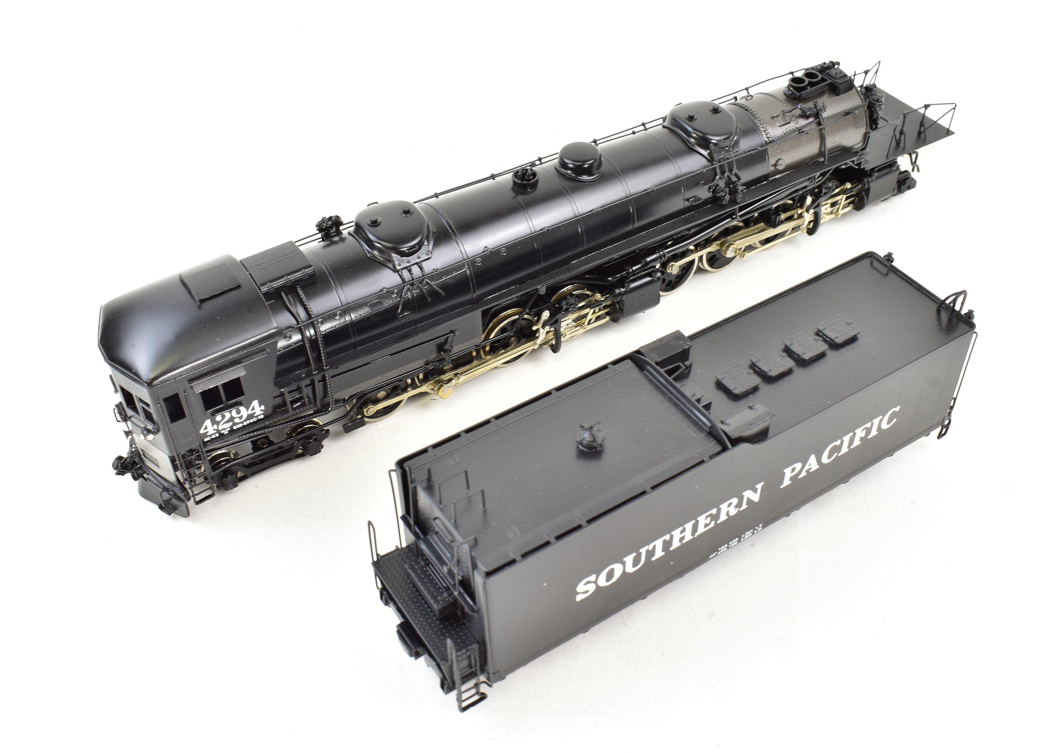 HO Scale Brass Model Train - Sunset Models Southern Pacific AC - 12 4 - 8 - 8 - 2 Cab Forward Freight Locomotive, Road Number 4294