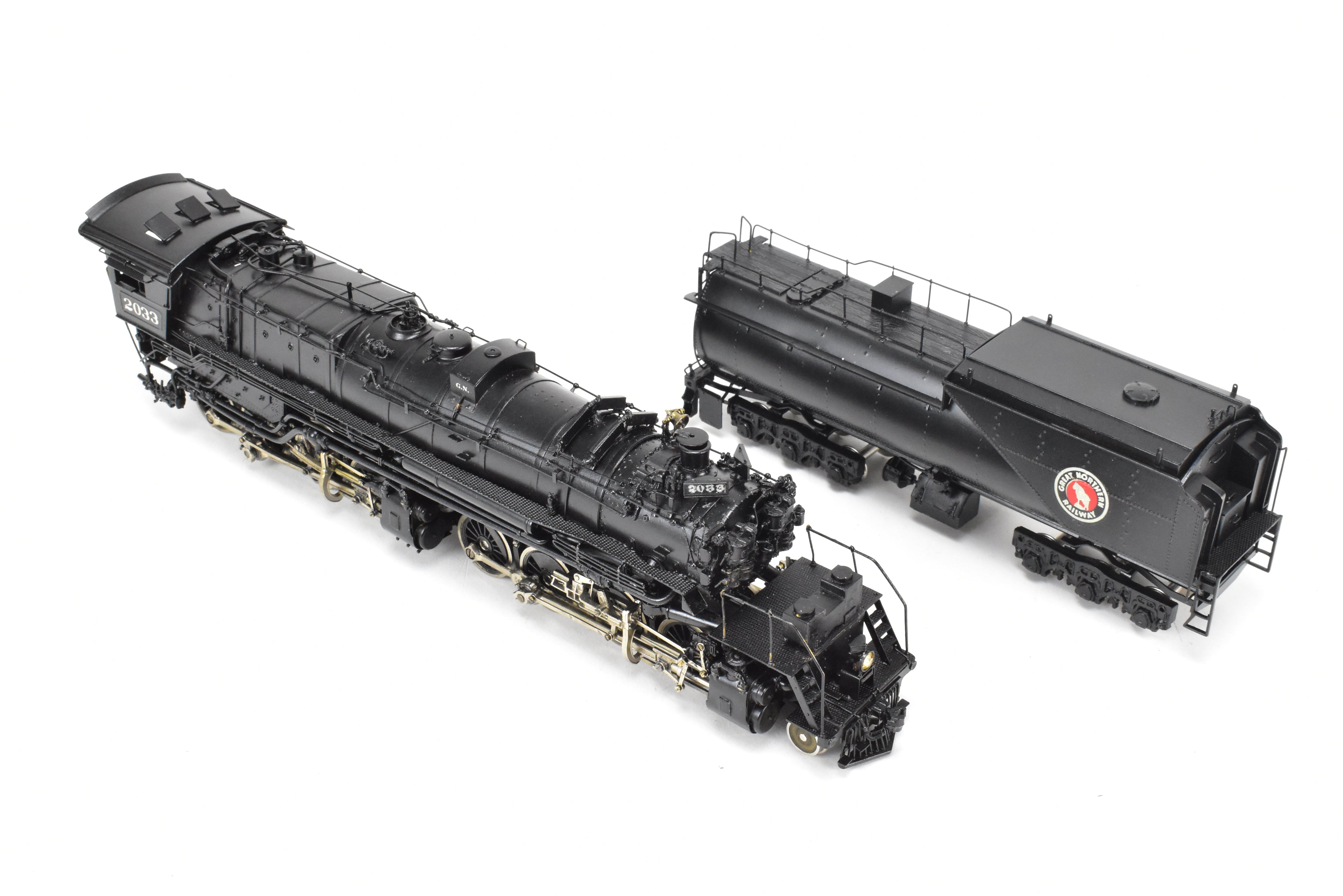 1967 HO Brass PFM - Tenshodo Great Northern 2-8-8-0 Class N-3 Custom Painted No. 2033