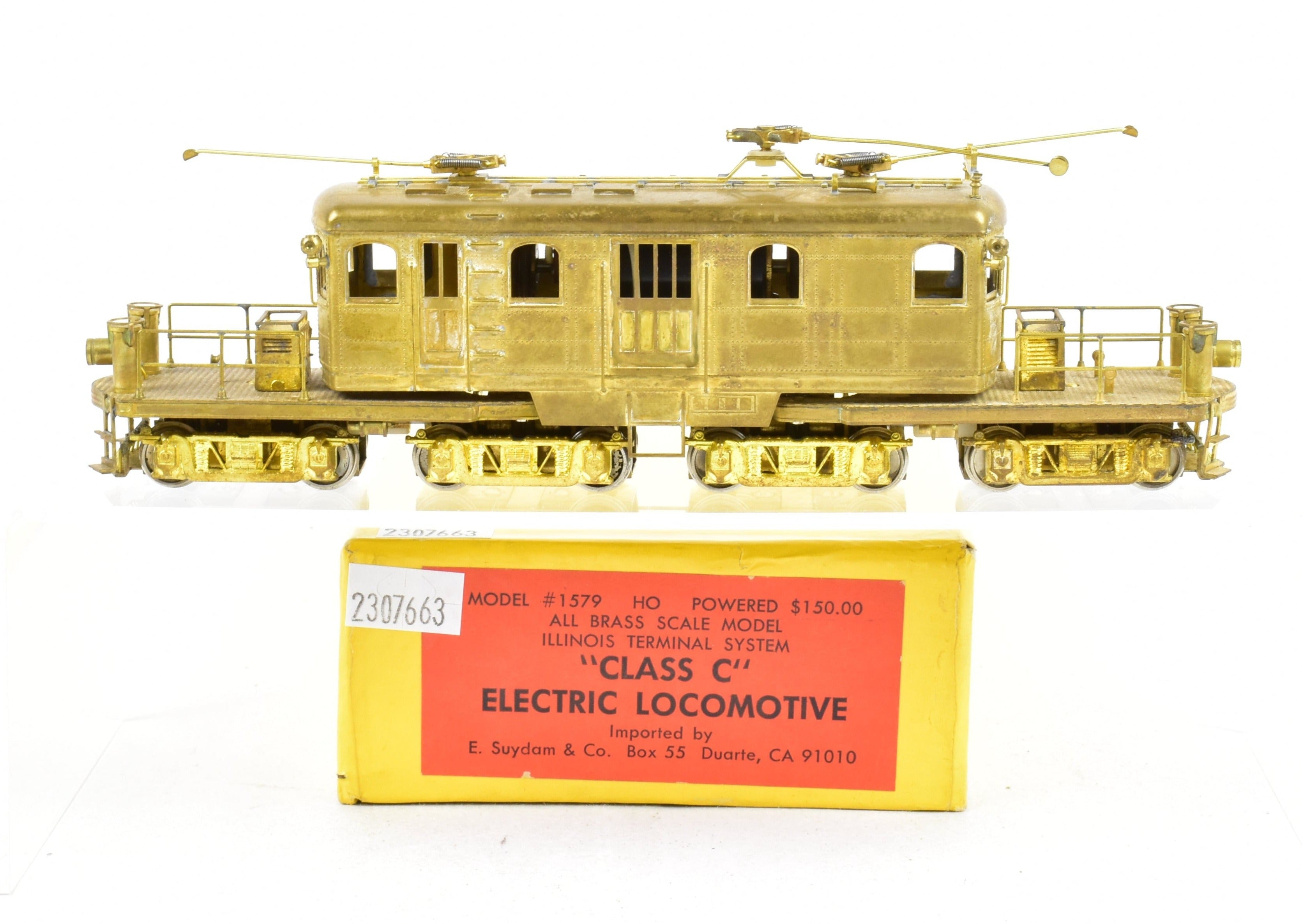 High - Quality HO Scale Brass Suydam Illinois Terminal Class C Electric Freight Locomotive Model