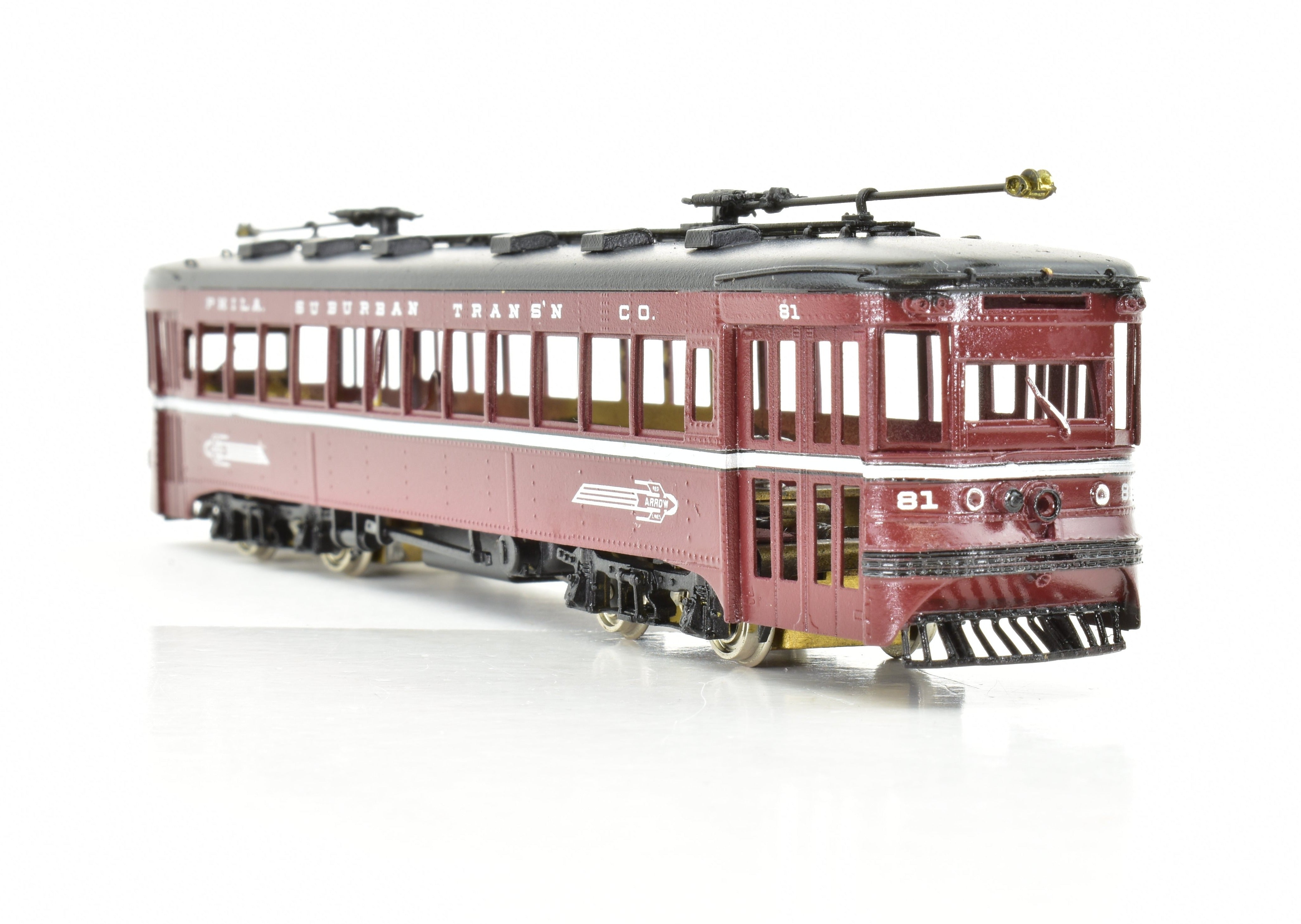 HO Brass MTS Imports 80 Series Philadelphia Suburban Transportation Powered Interurban CP