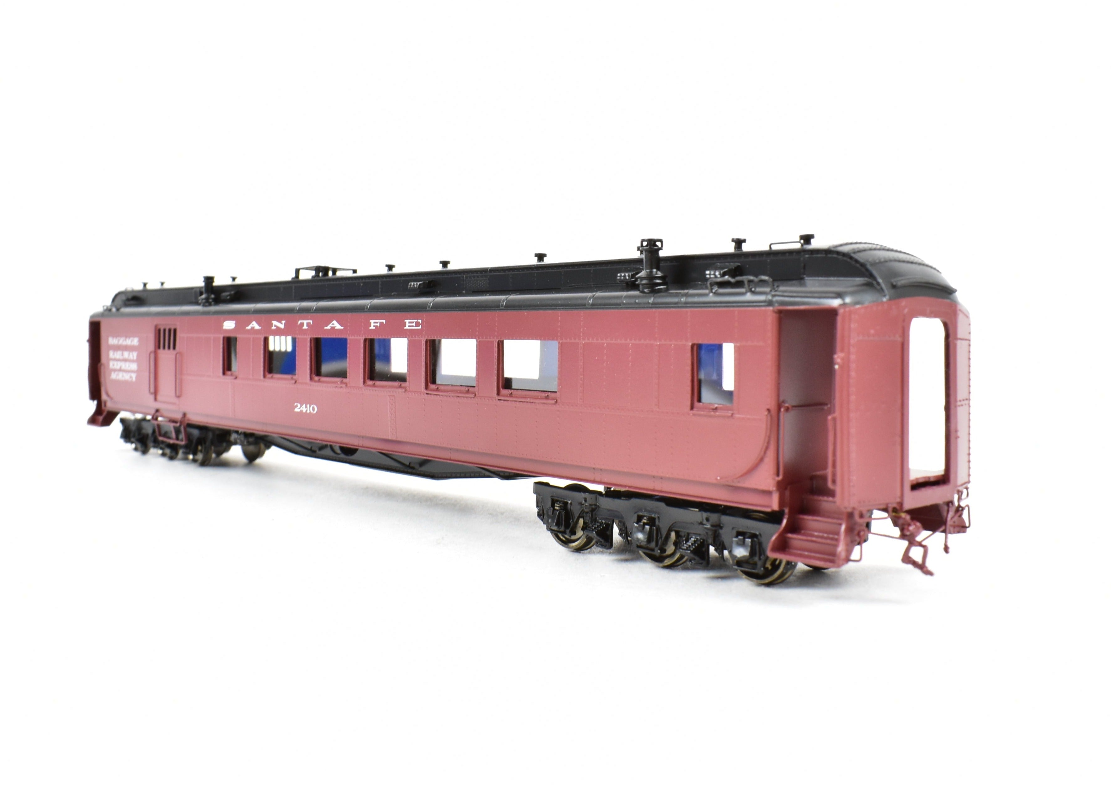 HO Scale Brass ATSF - Santa Fe Heavyweight Combine Car #2410 FP by Pecos River