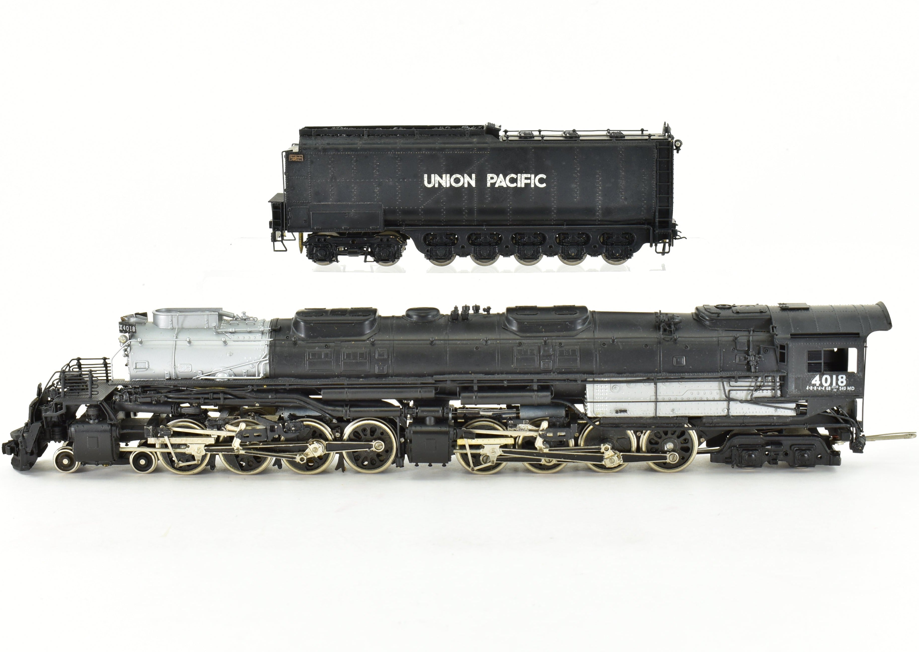 HO Scale Brass PFM - Tenshodo Union Pacific 4-8-8-4 Big Boy Crown Steam Locomotive with Signature Series Tender, Model No. 4018 from the 1969 Run