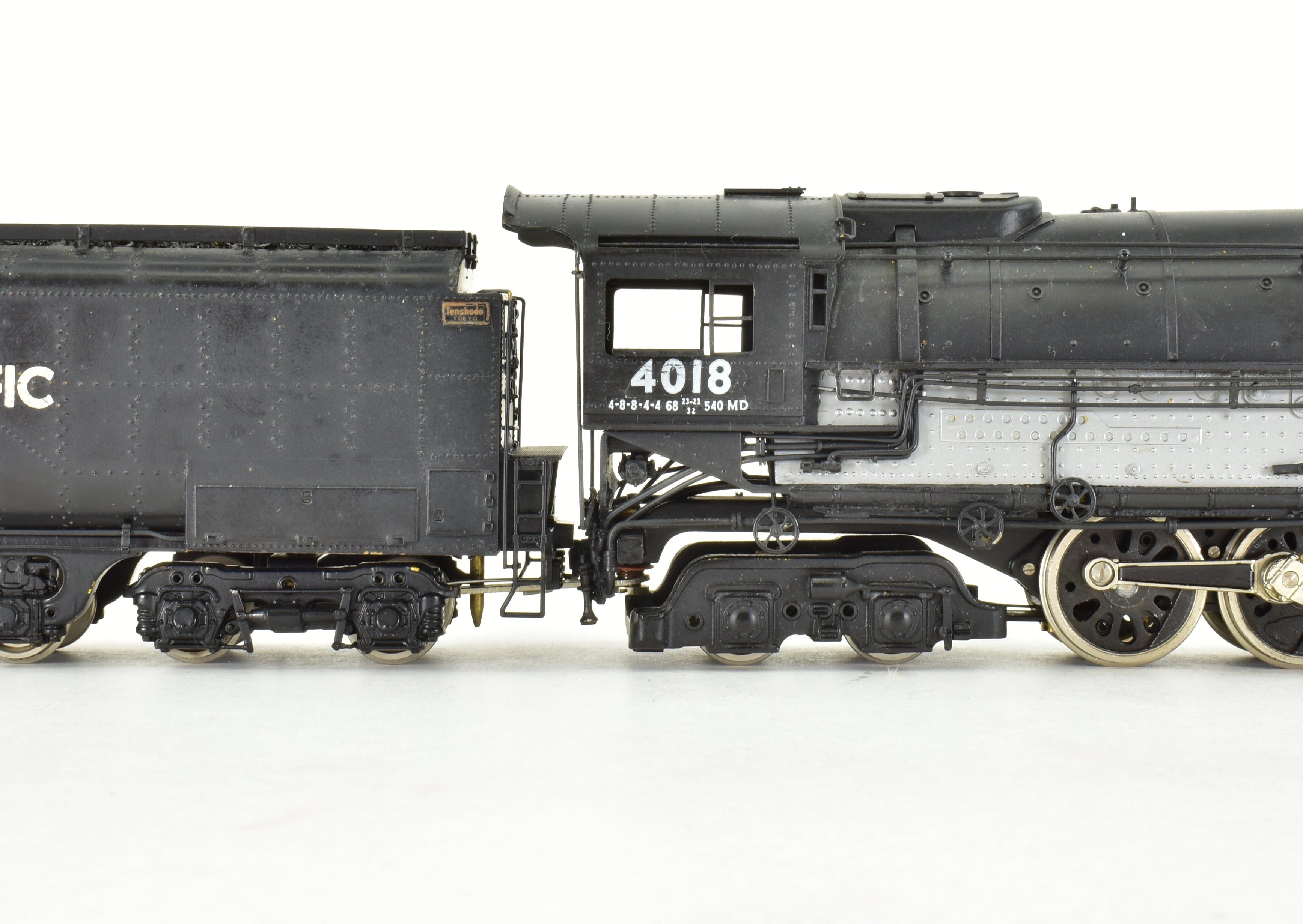 HO Scale Brass PFM - Tenshodo Union Pacific 4-8-8-4 Big Boy Crown Steam Locomotive with Signature Series Tender, Model No. 4018 from the 1969 Run