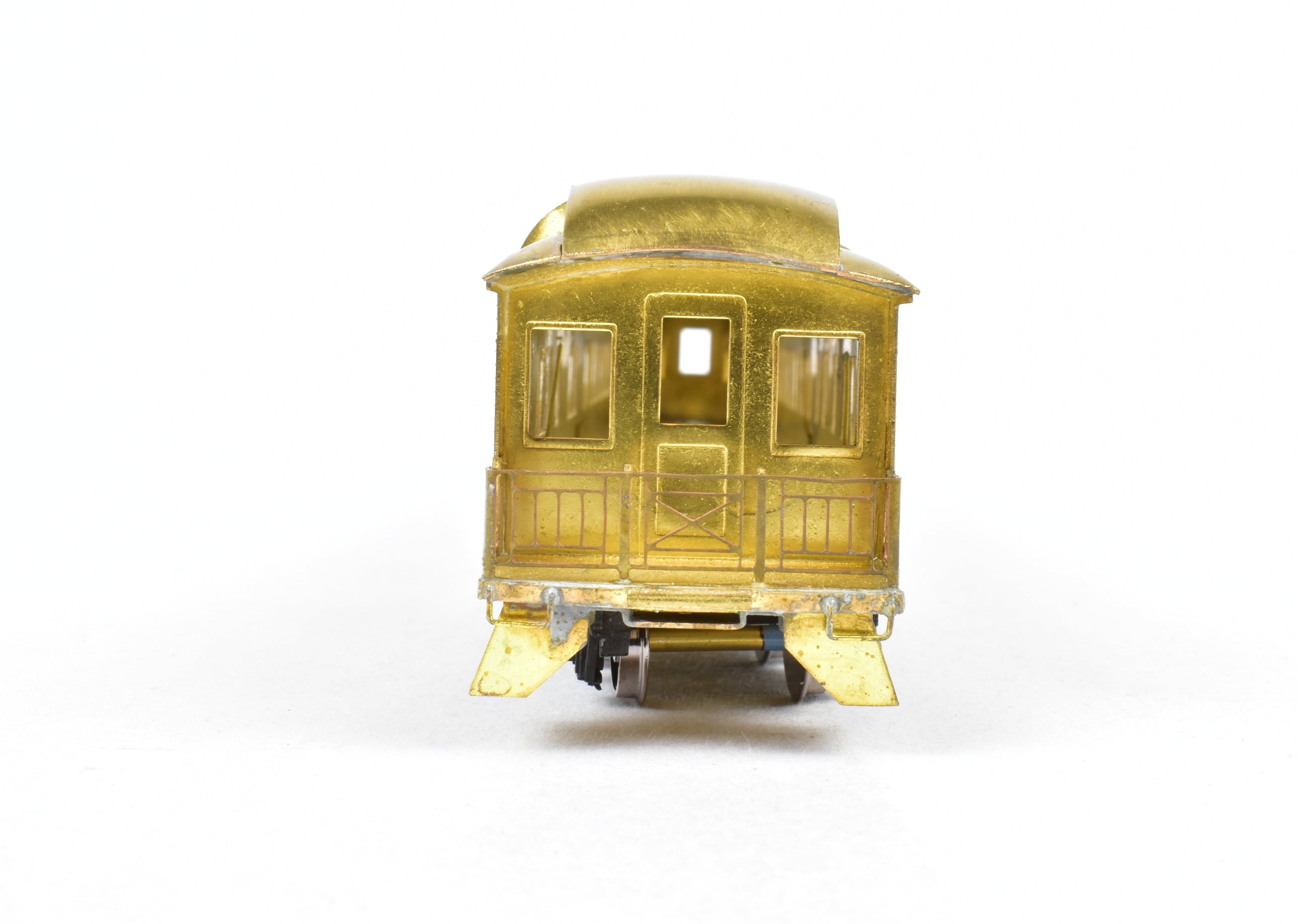 High - Quality HO Scale Brass Lambert Heavyweight 10 - Section Lounge Observation Model for Various Roads with Central Valley Trucks