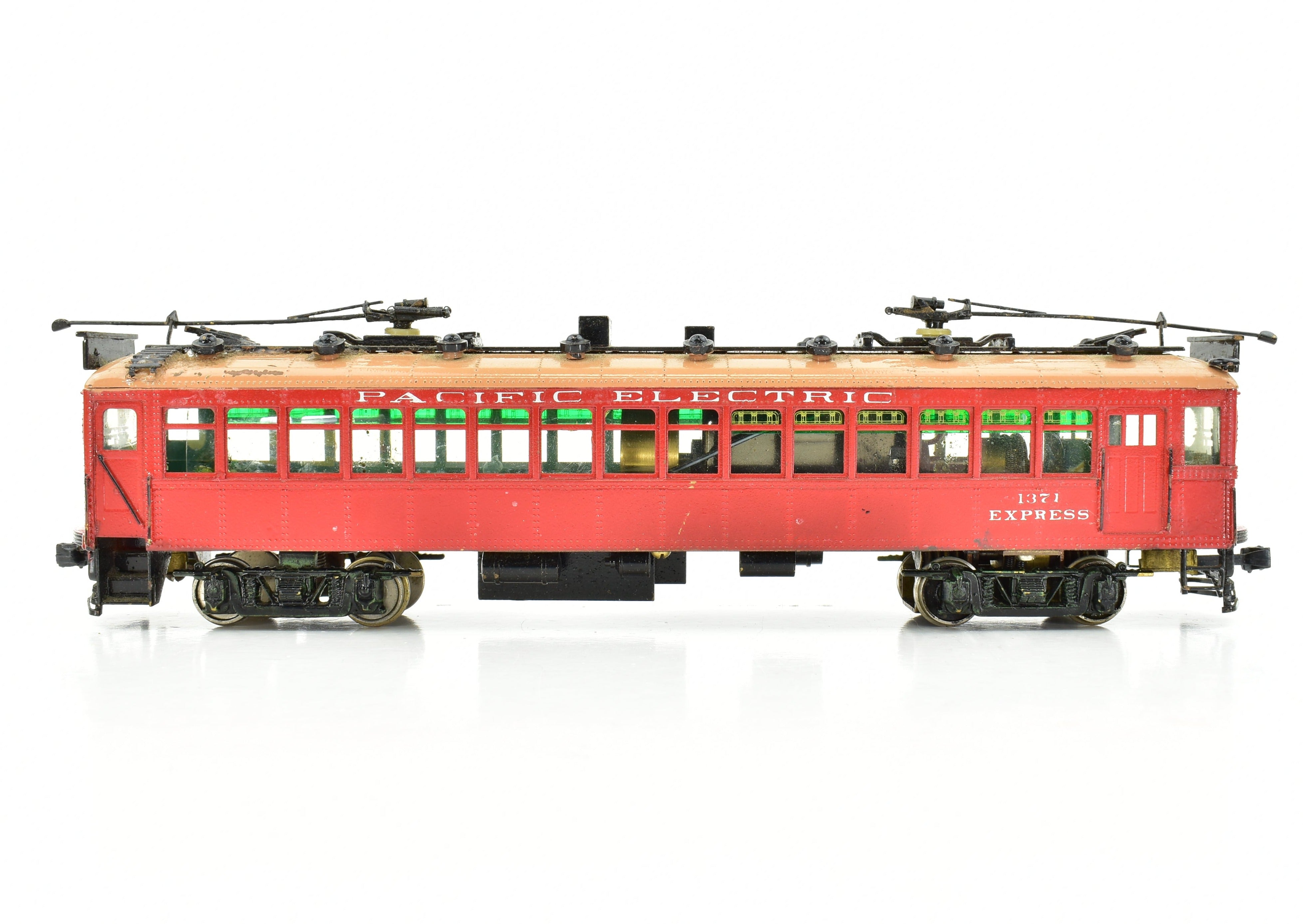 HO Brass Suydam Pacific Electric Portland Combine with Painted Can Motor - Sold As Is