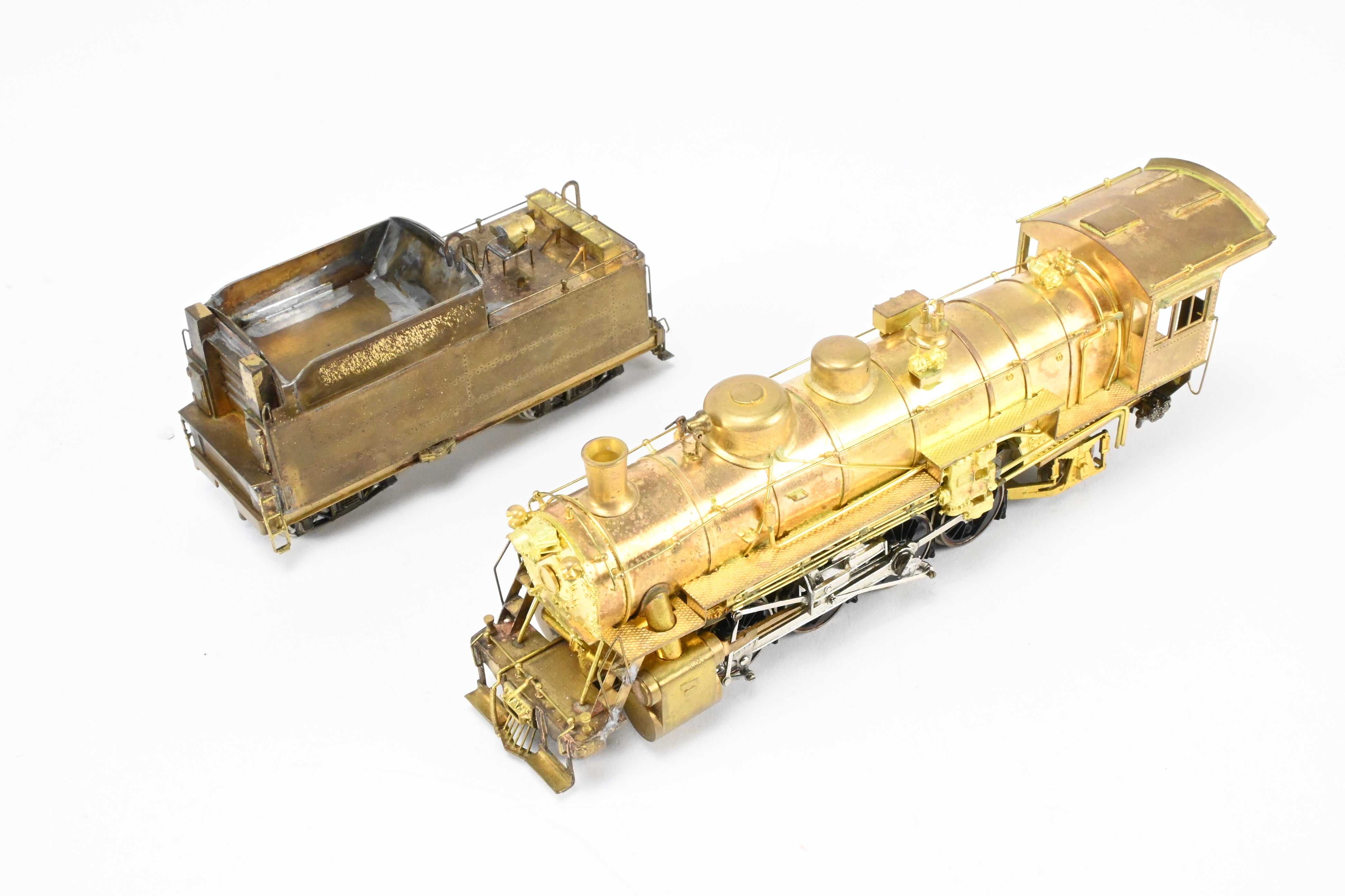 HO Scale Brass LMB Models CB&Q - Burlington Route 2-8-2 O-1A Mikado Steam Locomotive with Custom Tender Crafted by Joe G Collias