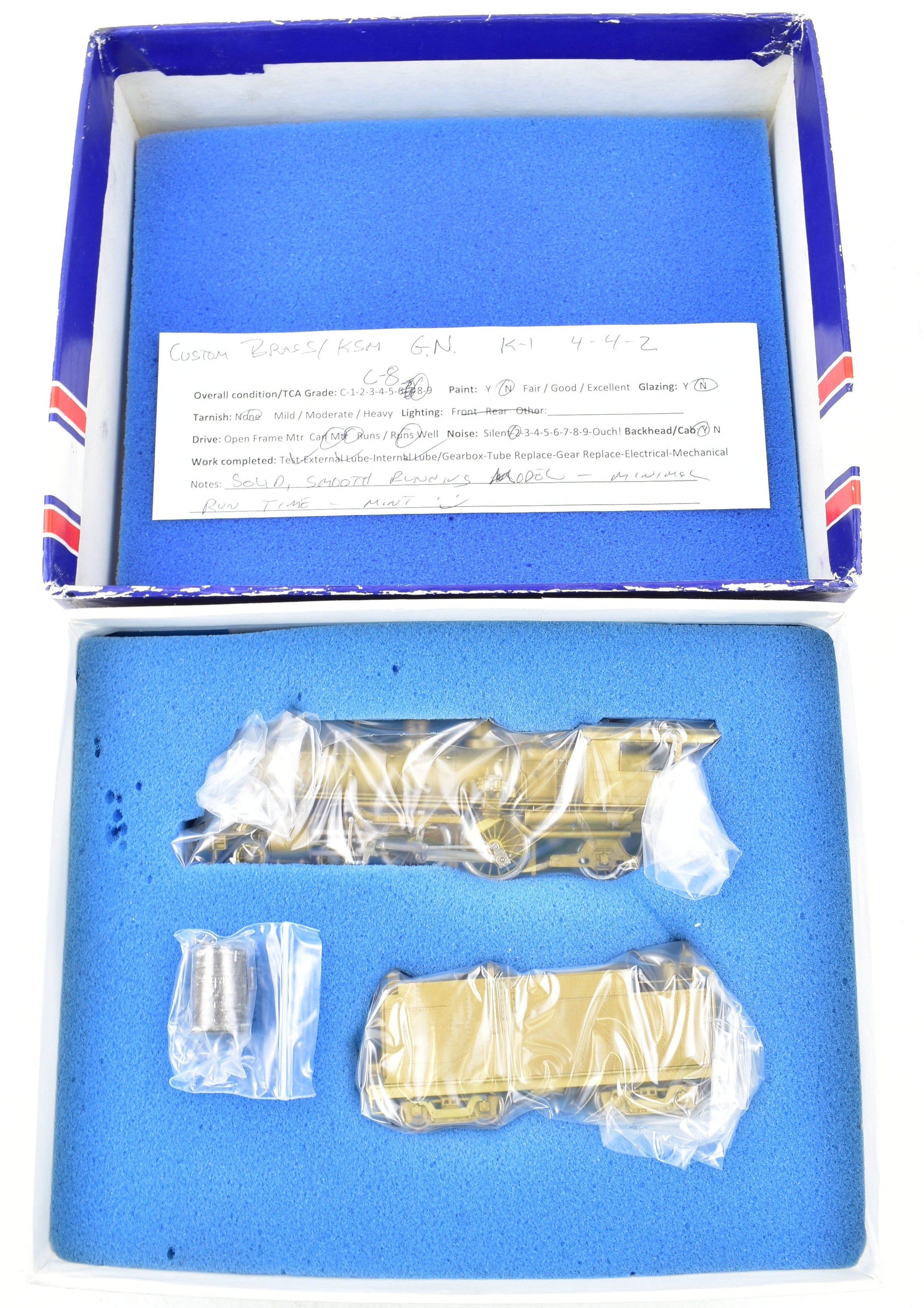 HO Scale Brass Model Train - Great Northern Class K - 1 4 - 4 - 2 Atlantic, Custom - Built by NJ Custom Brass