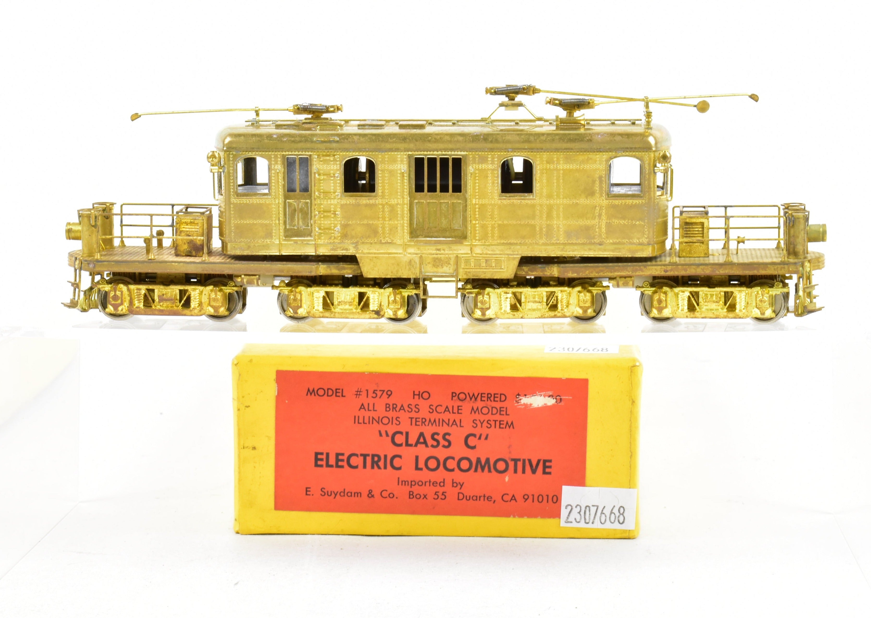 HO Scale Brass Suydam Illinois Terminal Class C Electric Freight Locomotive Model
