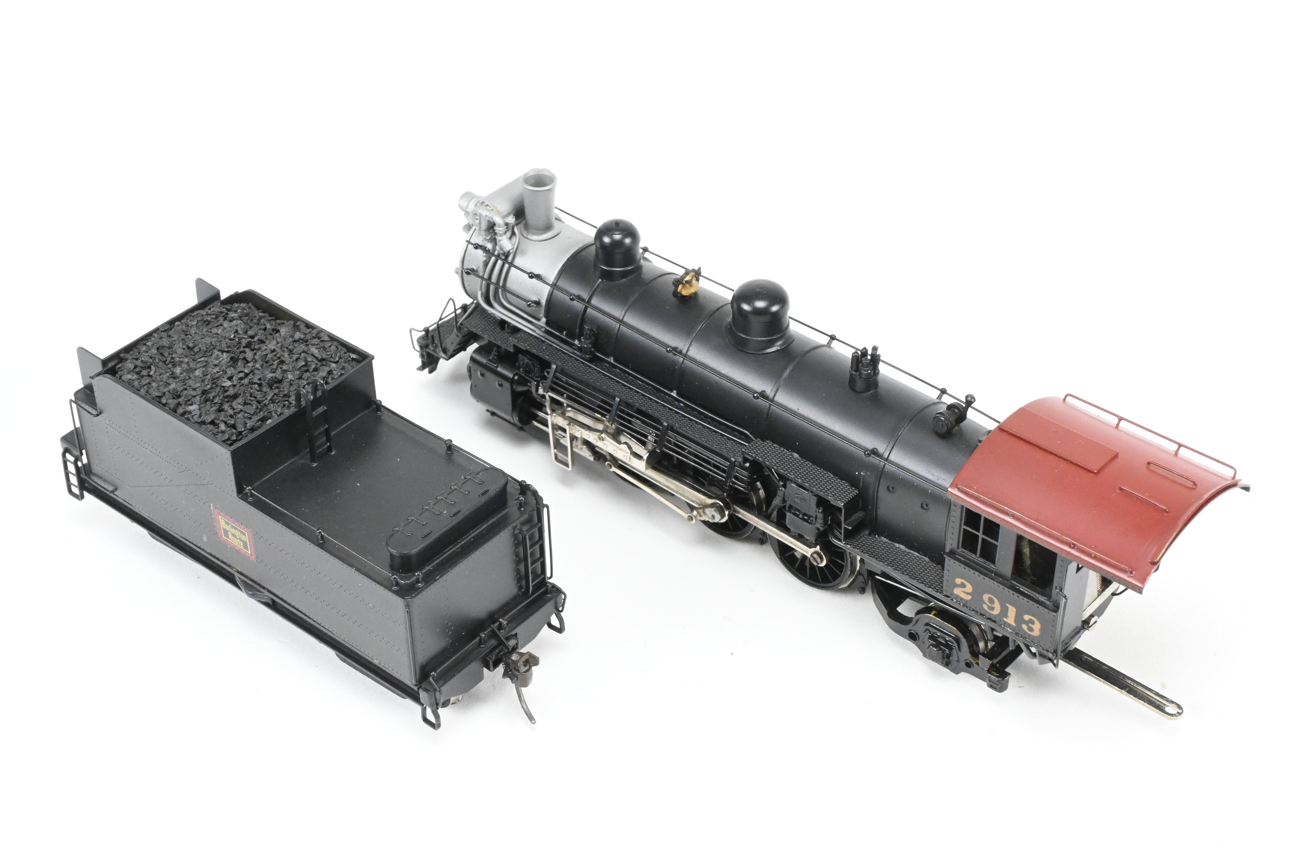 HO Scale Brass LMB Models CB&Q - Burlington Route 4-6-2 S-2 Pacific Type Steam Locomotive Model with Custom Painting