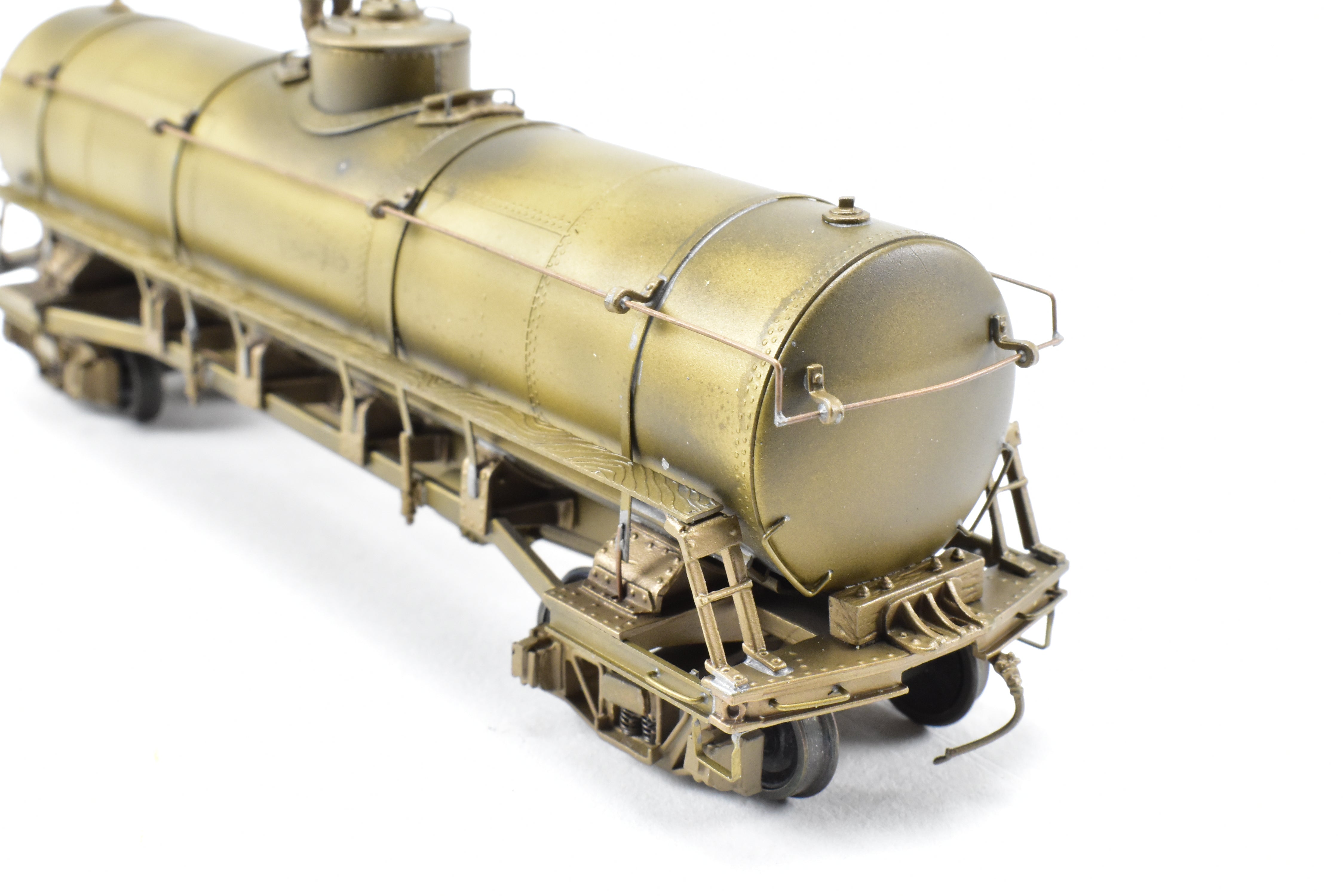 1989 HO Brass Pecos River ATSF - Santa Fe 10,500 Gallon TK - H Tank Car w/ Andrews Trucks
