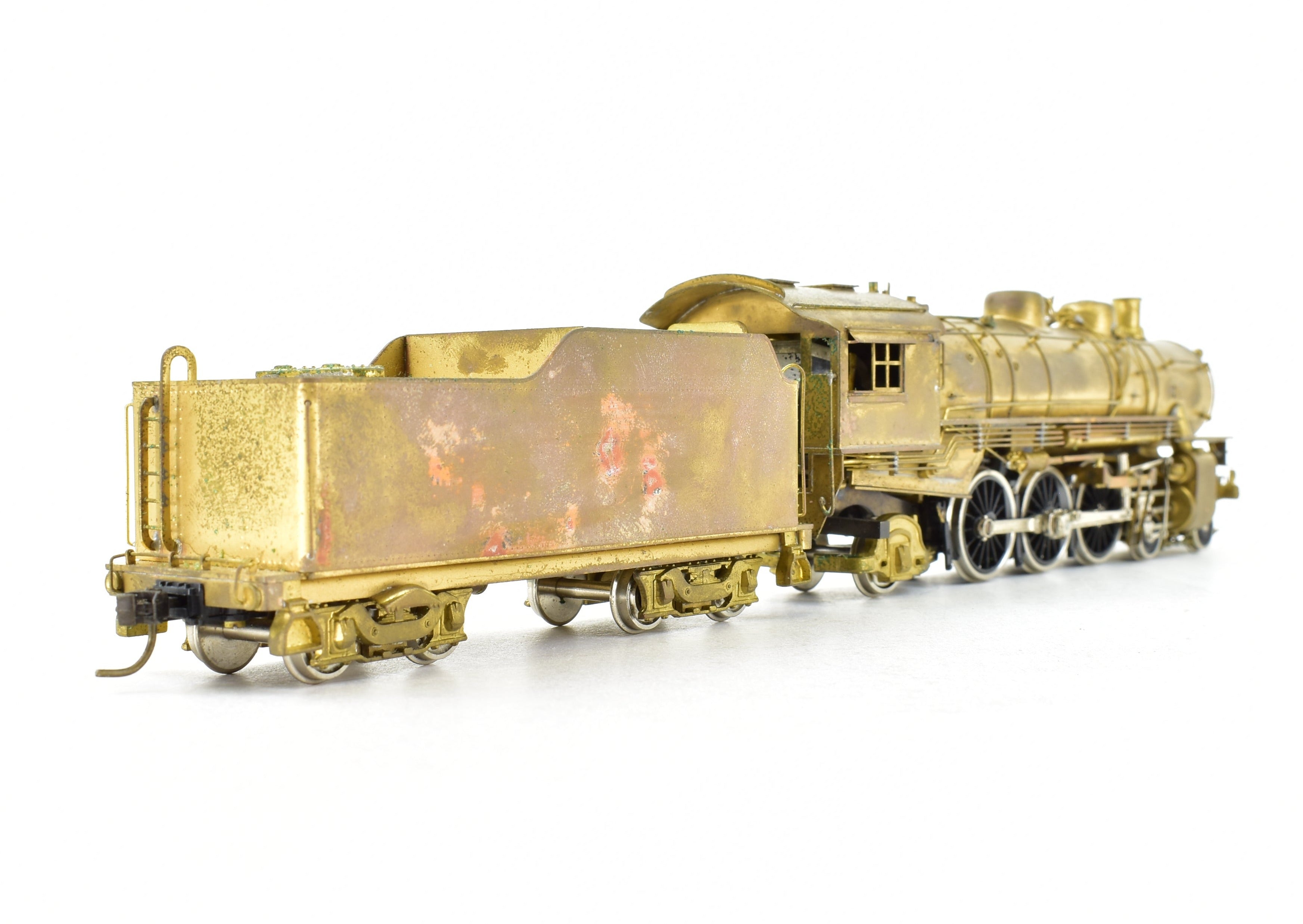 HO Scale Brass Model Train - Northwest Short Line (NWSL) and Northern Pacific (NP) Class Q - 6 4 - 6 - 2 Pacific Steam Locomotive Replica