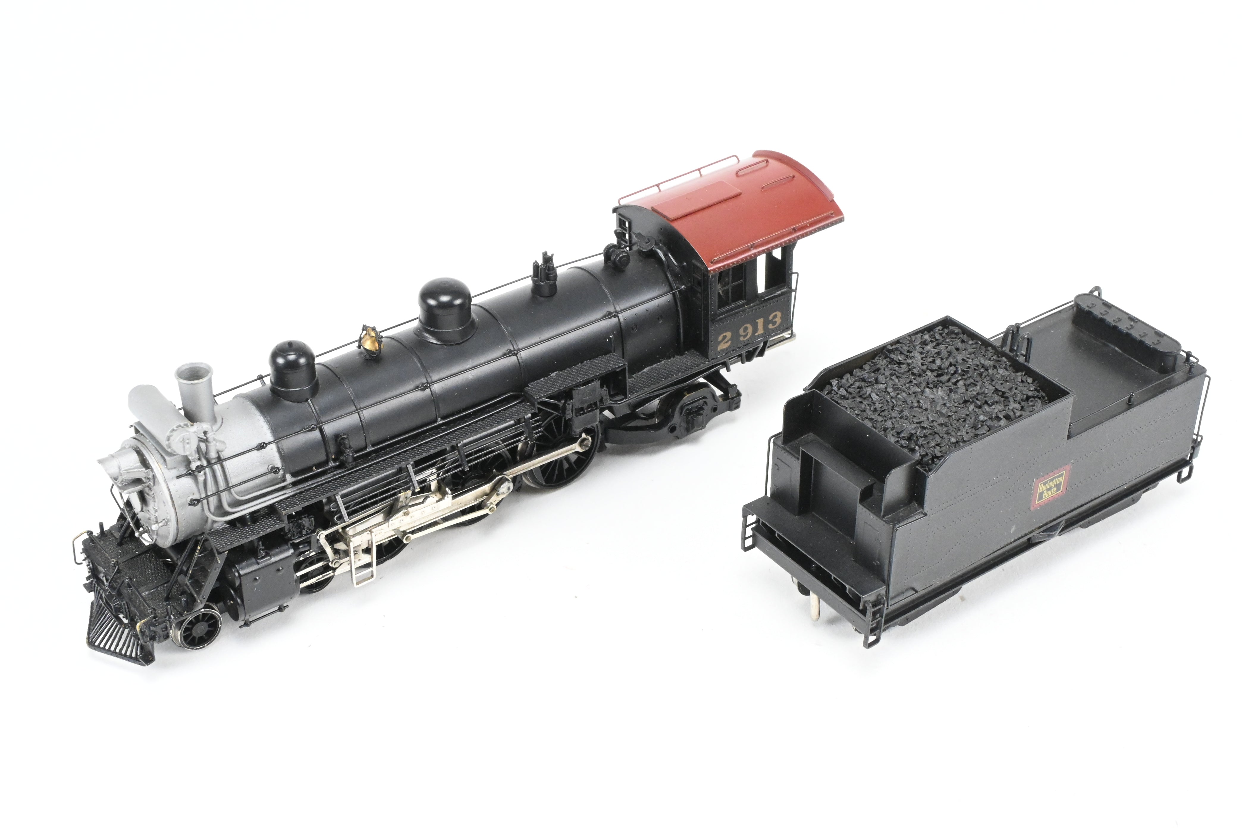 HO Scale Brass LMB Models CB&Q - Burlington Route 4-6-2 S-2 Pacific Type Steam Locomotive Model with Custom Painting