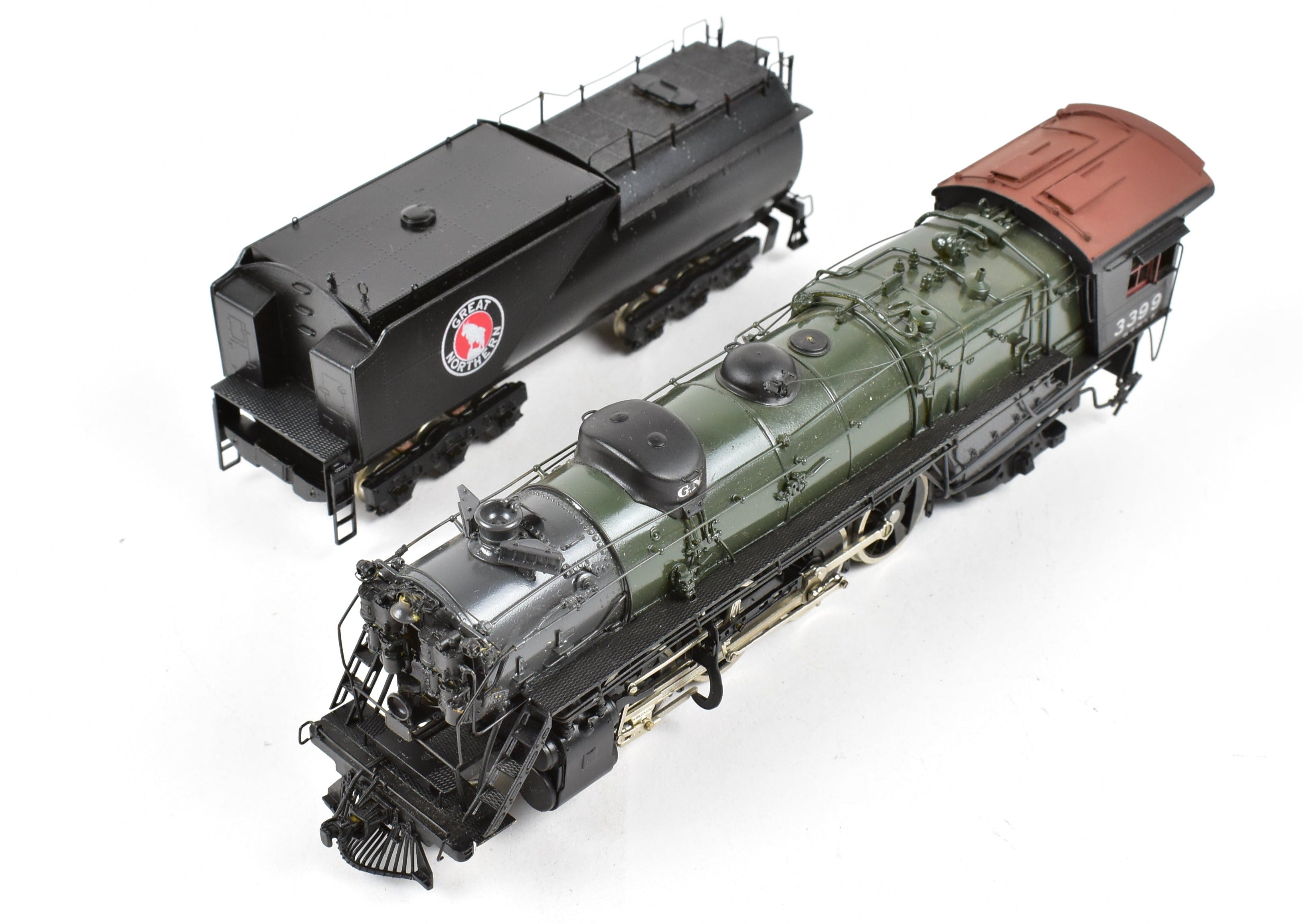 HO Scale Brass Great Northern 2-8-2 Class O-8 Open Cab Custom Painted Sunset Model