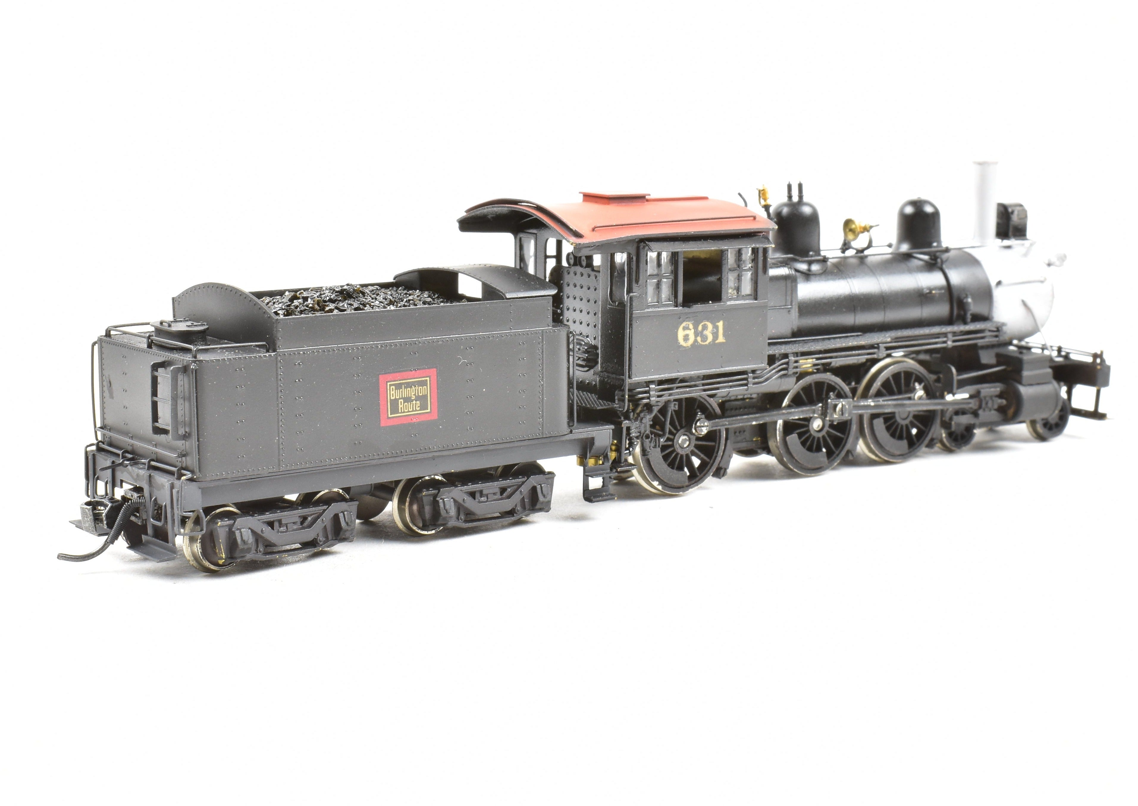 HO Scale Custom Painted Nickel Plate Products CB&Q Burlington Route K-2 4-6-0 Ten Wheeler Brass Model