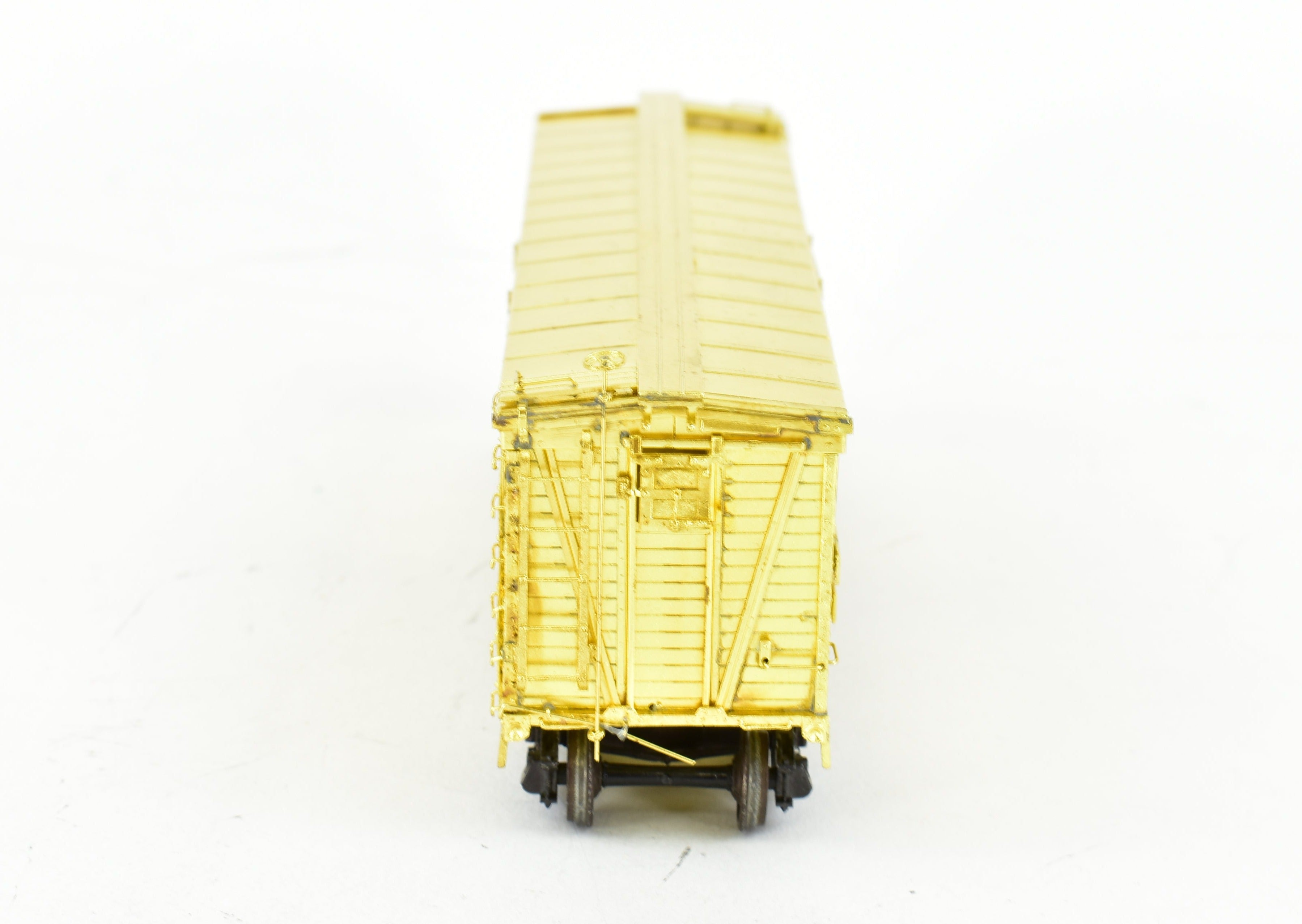 HO Scale Brass ATSF - Santa Fe Sk-Q Stock Car with Kadee Replacement Trucks
