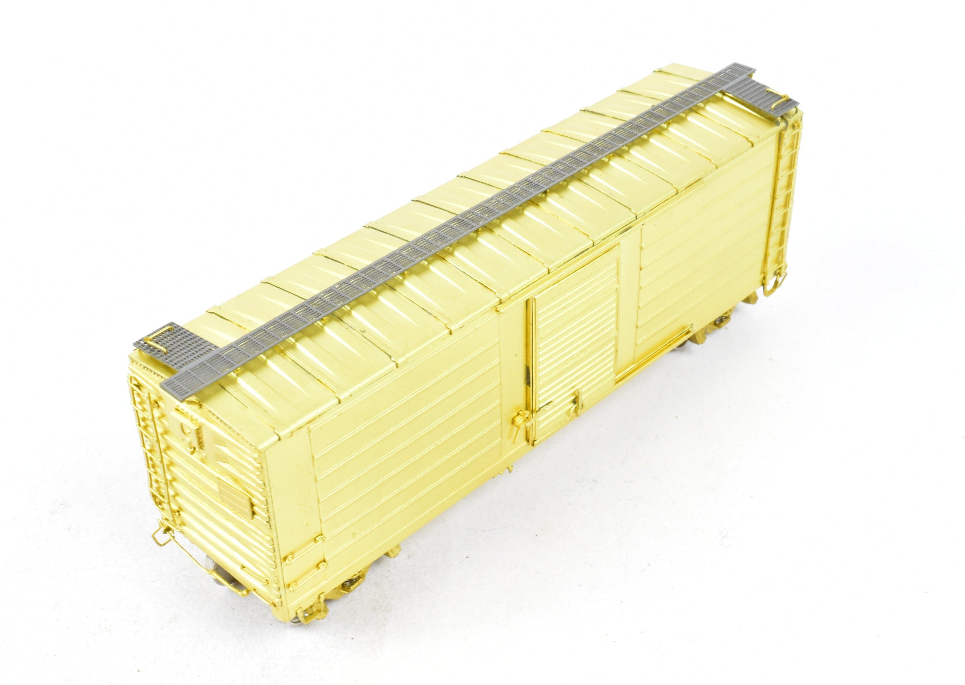 HO Scale Brass NJ International 40' Single Door Ribbed Boxcar - Milwaukee Road