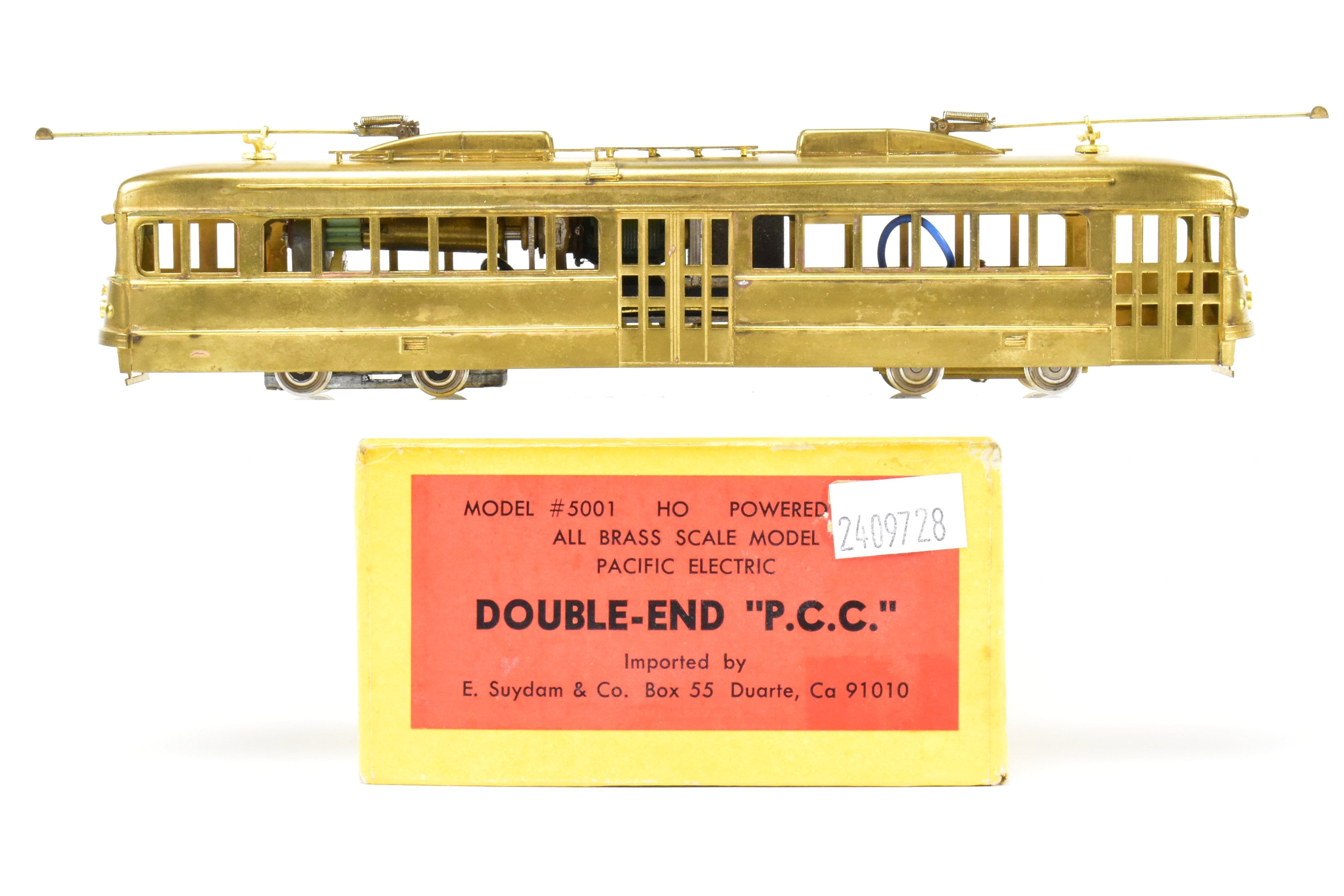 HO Scale Brass Suydam Pacific Electric Double End PCC Model Train Car