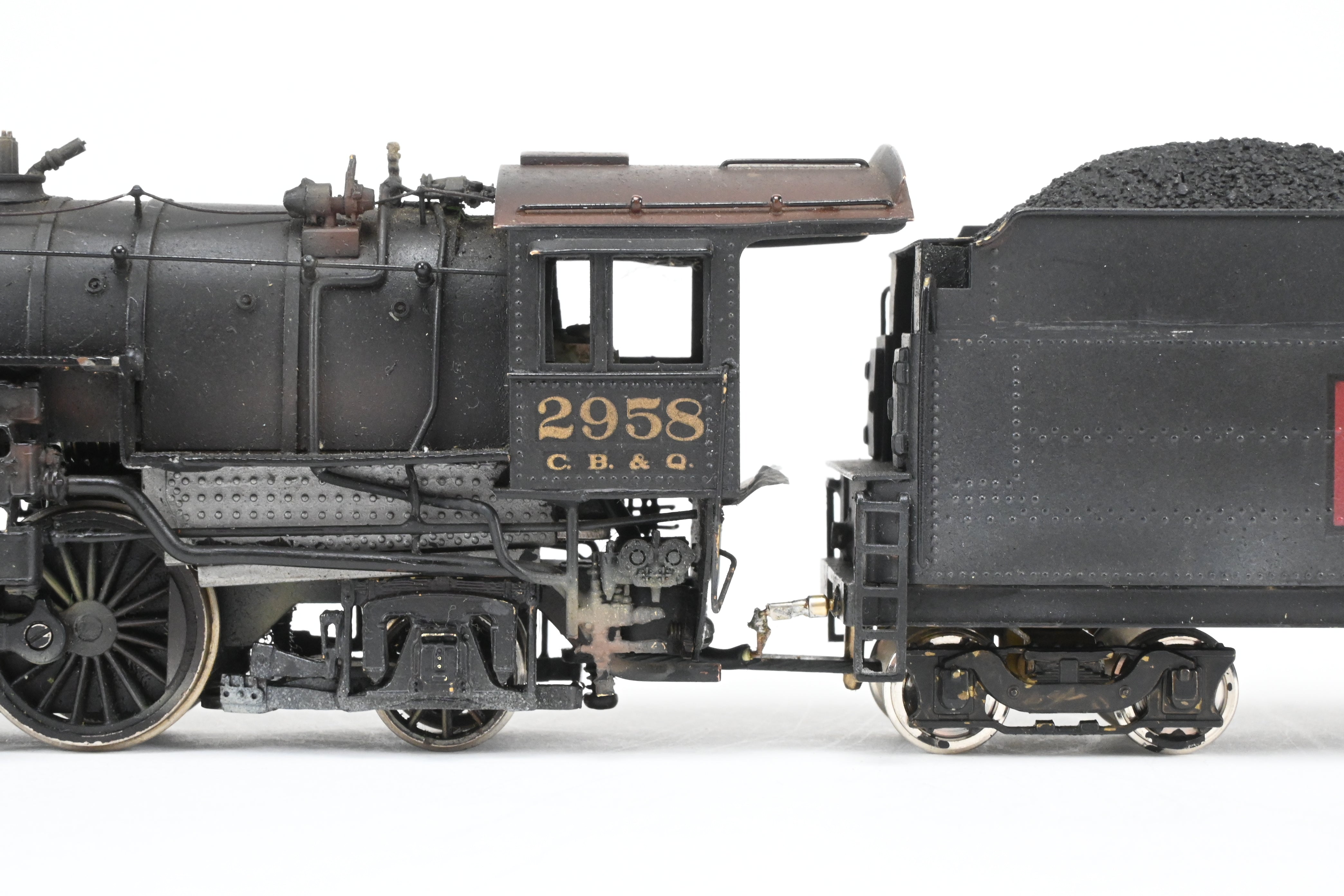 HO Scale Brass LMB CB&Q Burlington Route S-3 4-6-2 Pacific Custom Painted by Roger Miller