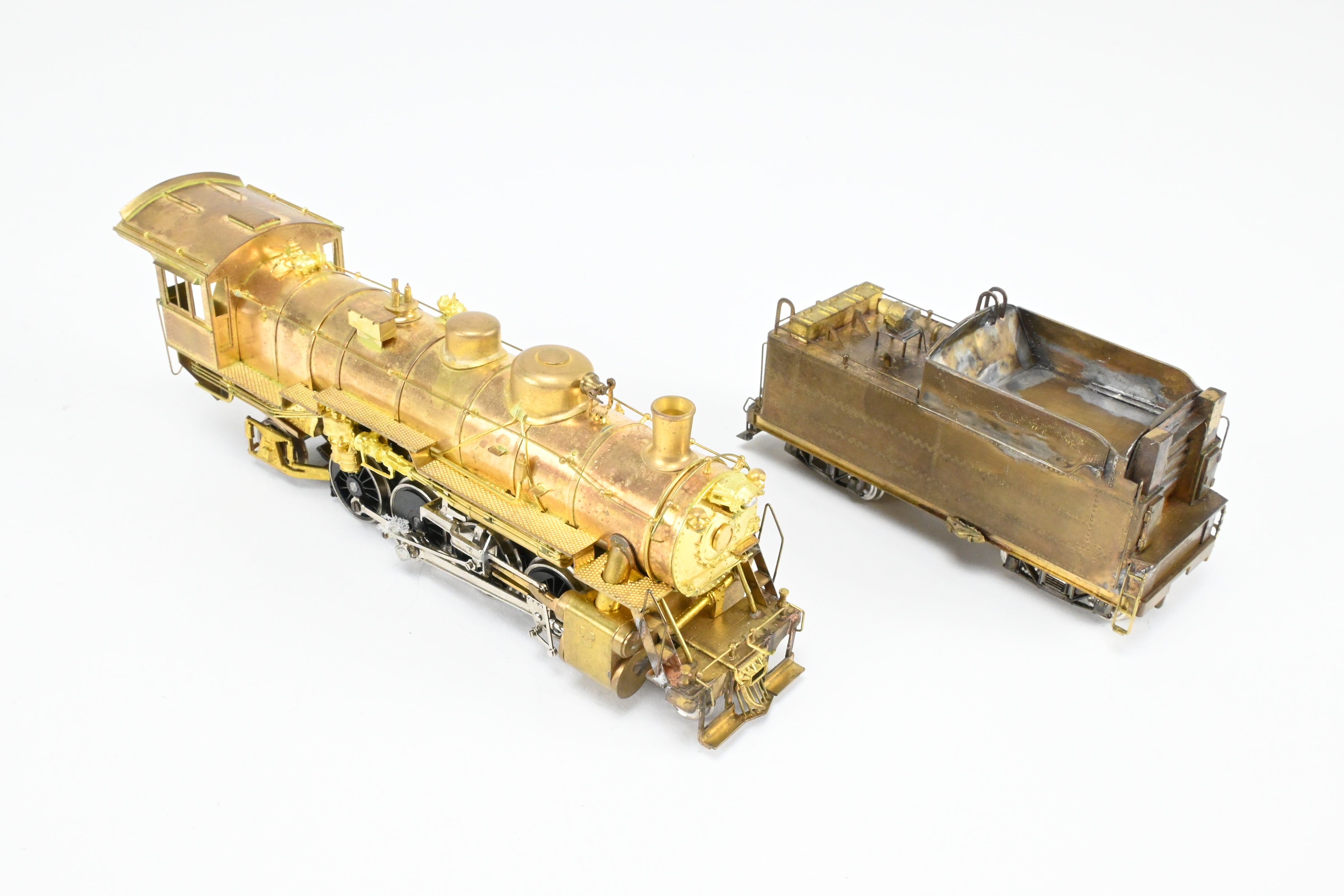 HO Scale Brass LMB Models CB&Q - Burlington Route 2-8-2 O-1A Mikado Steam Locomotive with Custom Tender Crafted by Joe G Collias