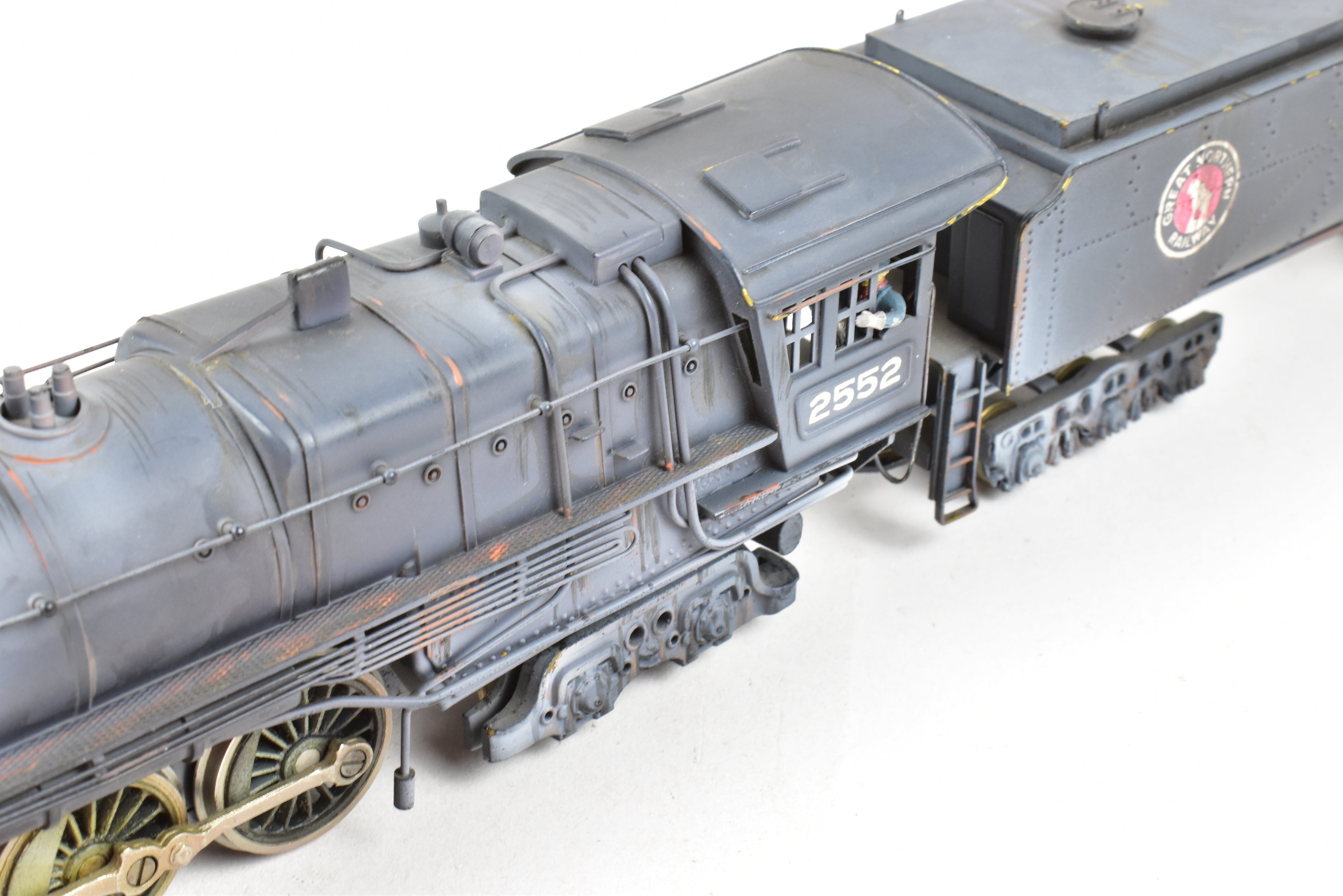 HO Scale Brass PFM - Tenshodo GN - Great Northern 4-8-4 Class S-1 Steam Locomotive Model with 1970 Run Factory Paint and Heavy Custom Weathering