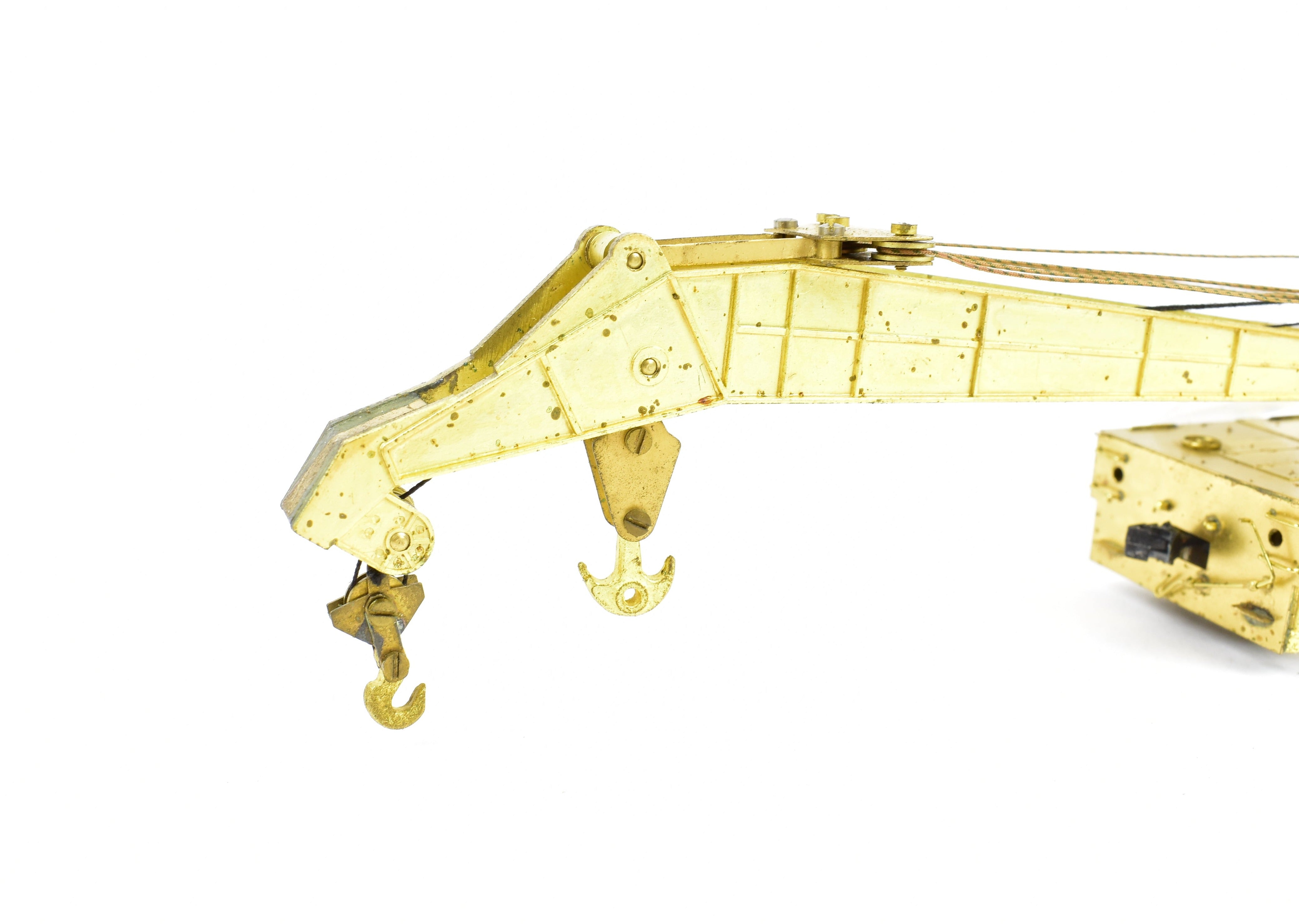 HO Scale Brass Lambert 250-Ton Railway Crane for Track Maintenance