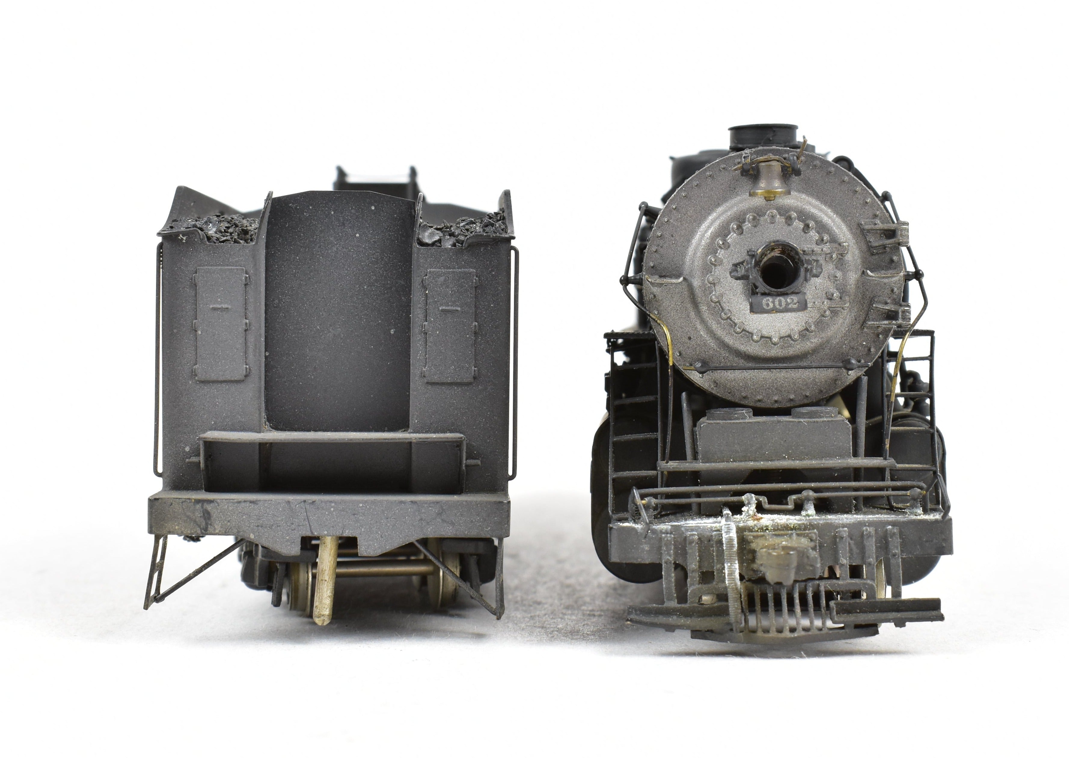 HO Scale Brass Nickel Plated Model Train - Bessemer & Lake Erie 2-10-4 FP No. 608 Reboxxed Version