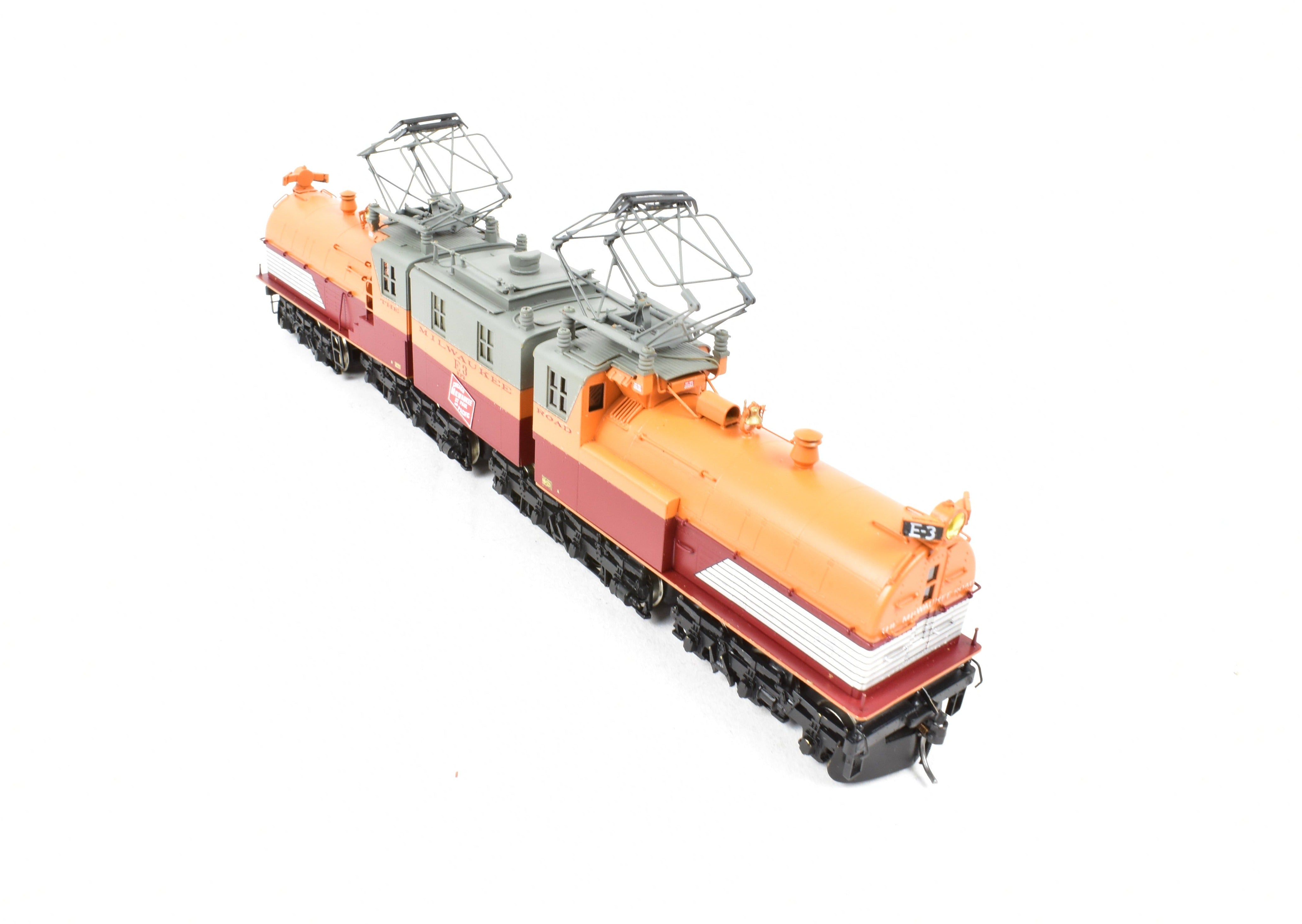 High - Quality HO Scale Brass NJ Custom Milwaukee Road EP - 2 BI - Polar Gearless Electric Model Train with Pro - Paint Finish, Model No. E3