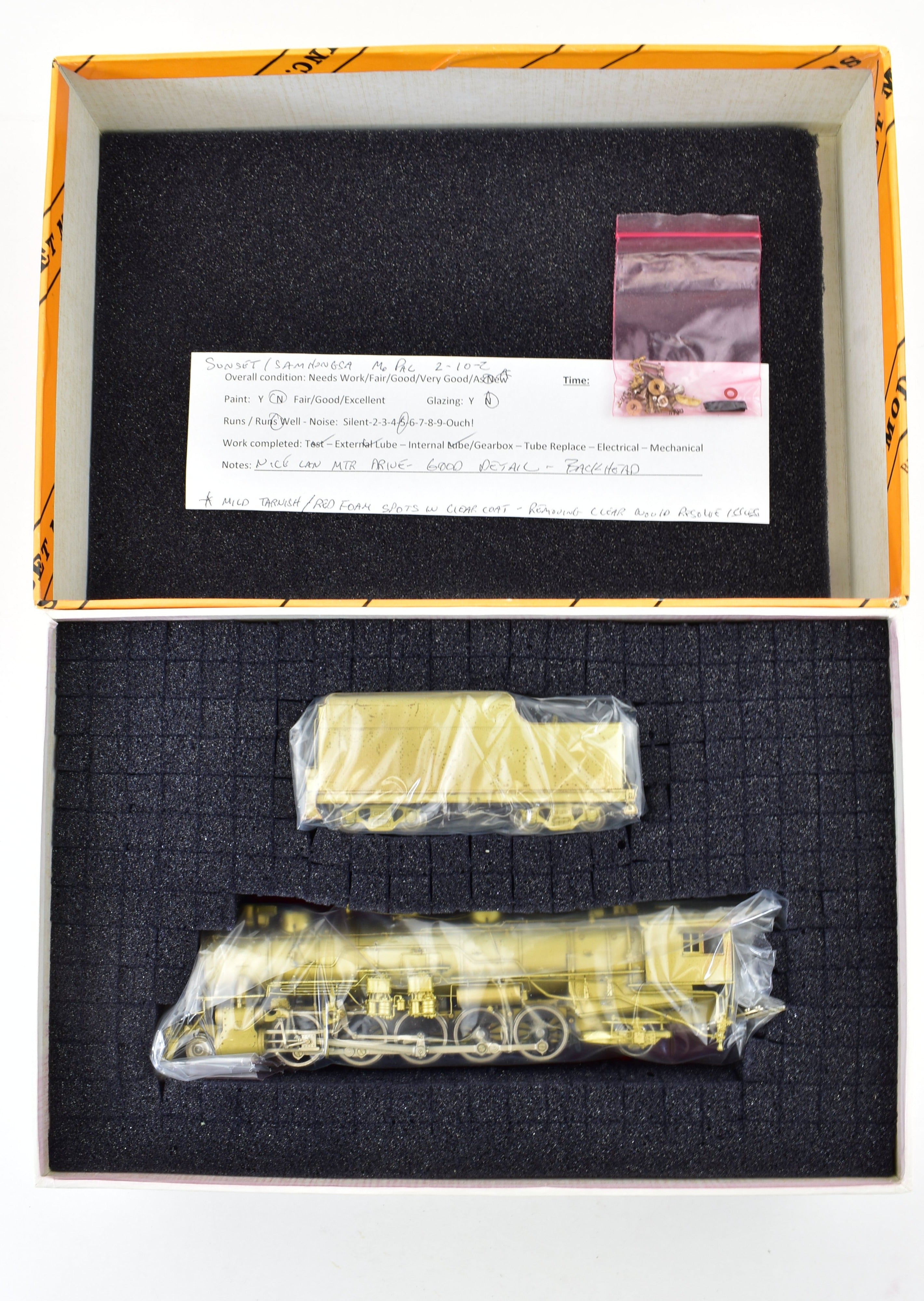 HO Scale Brass Model Train - Sunset Models Missouri Pacific 2-10-2 Locomotive Replica