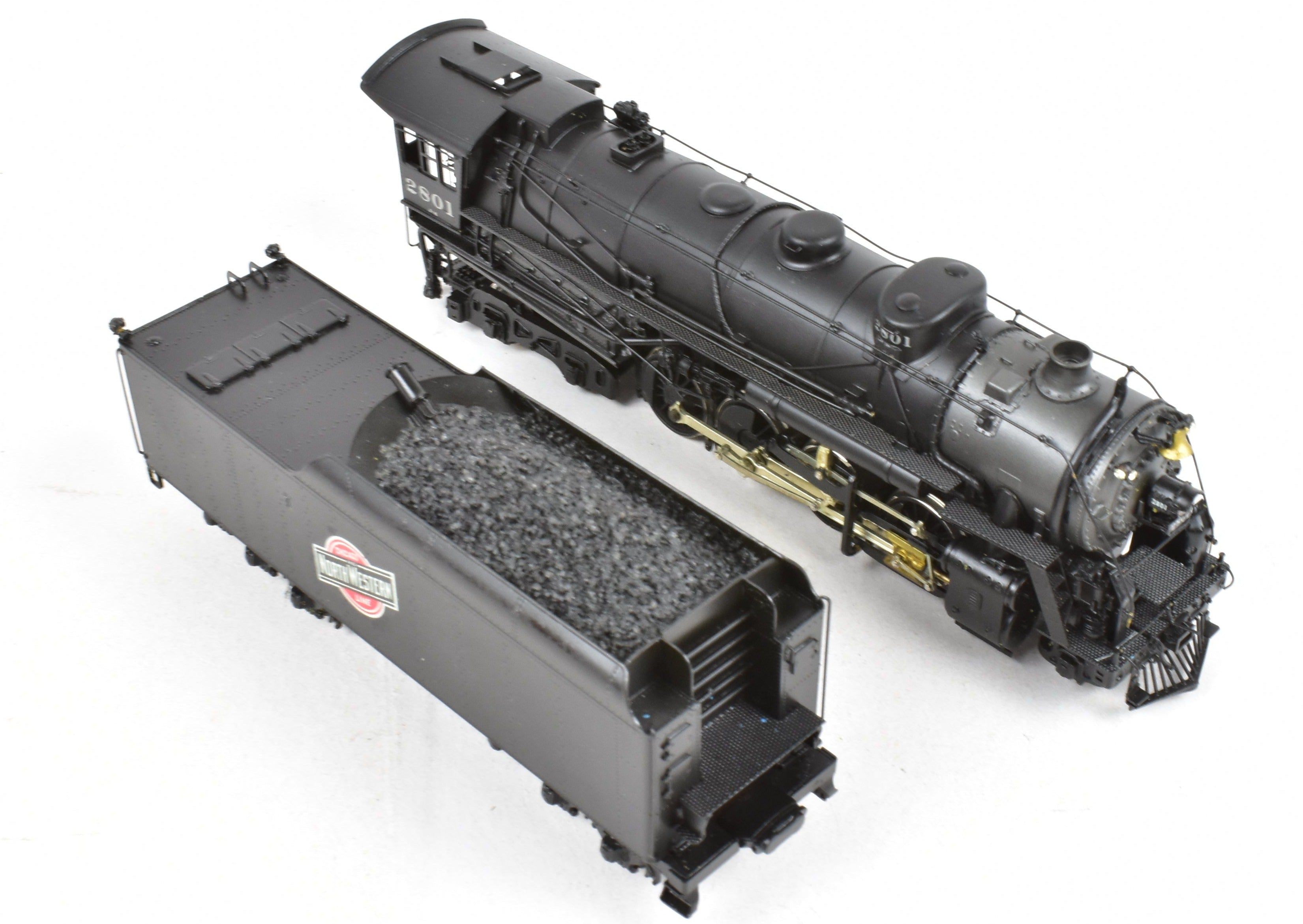 HO Scale Brass NPP Nickel Plate C&NW Class J - 4 2 - 8 - 4 Factory Painted Locomotive No. 2801