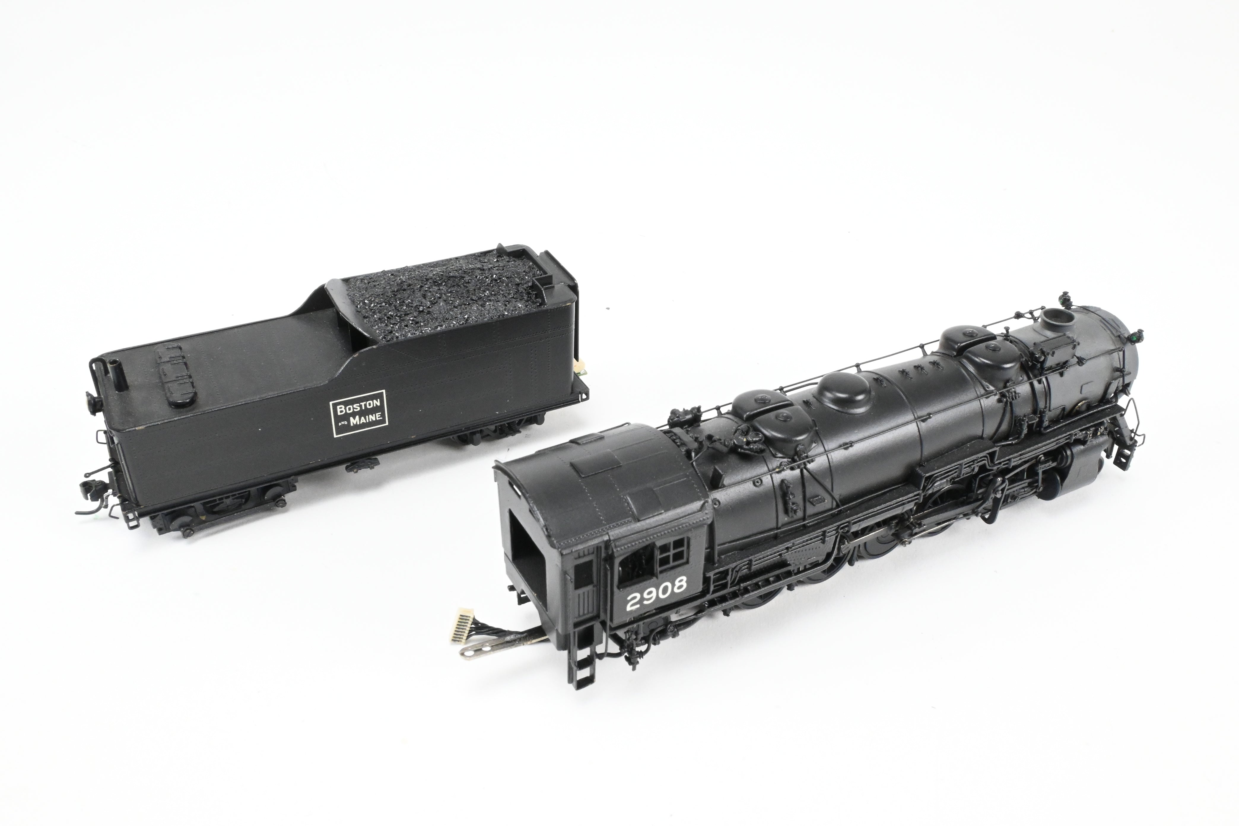 HO Scale NJ Custom Brass Boston & Maine 2-10-2 S-1B No. 2908 with DCC & Sound
