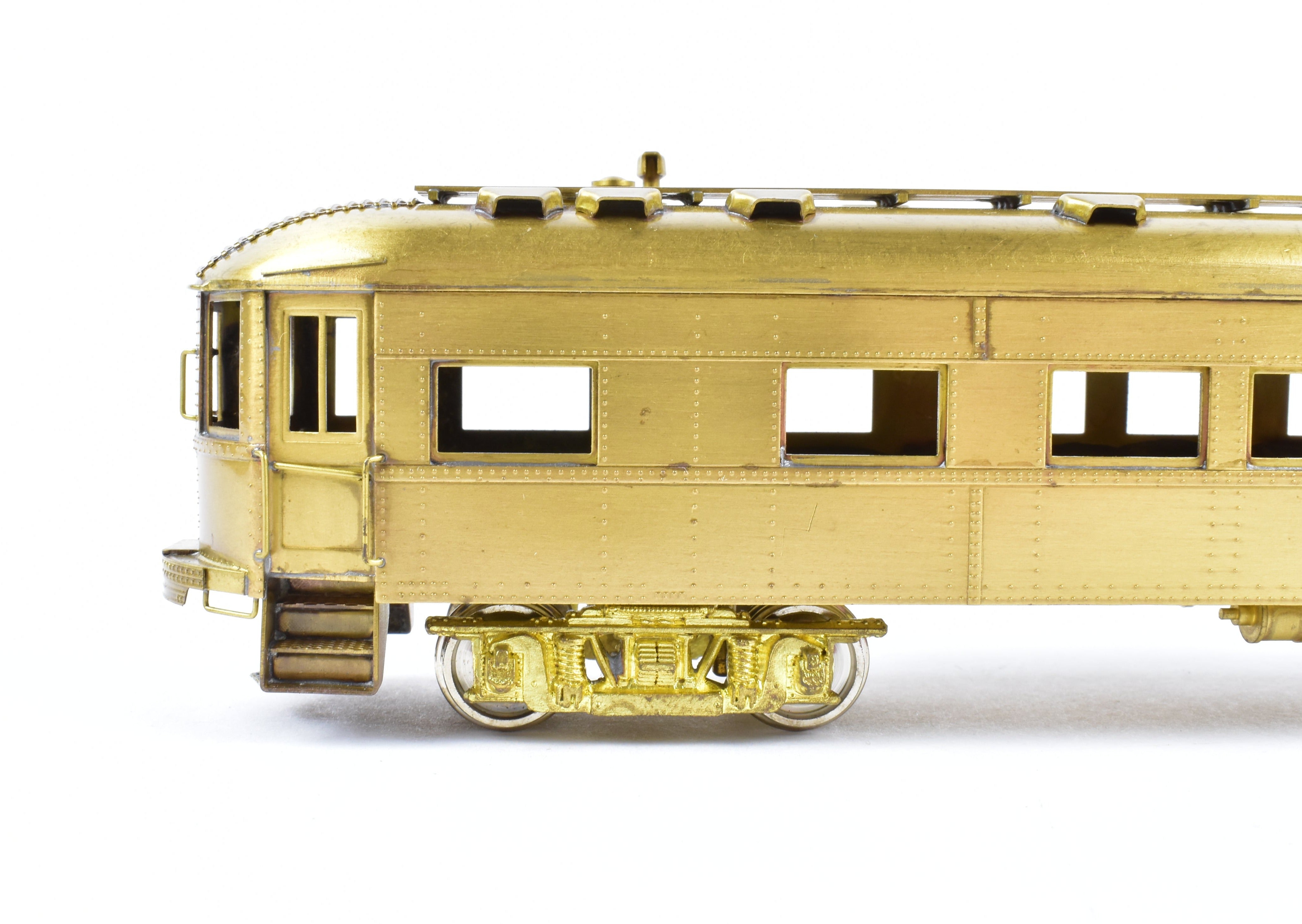 HO Scale Brass Model Midwest Trolley Museum CNS&M - North Shore Line No. 420 Parlor Observation Unpowered Trailer for Model Train Enthusiasts