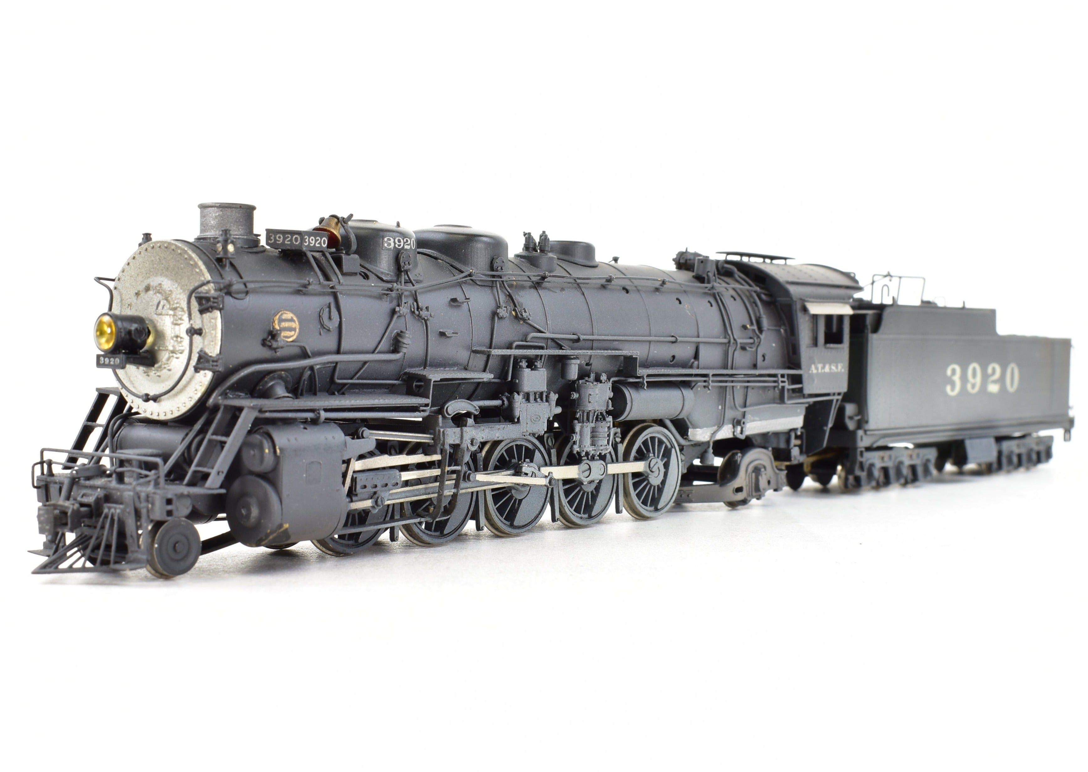 HO Scale Brass PFM ATSF Santa Fe 2-10-2 3800 Class Custom Painted Locomotive No. 3920