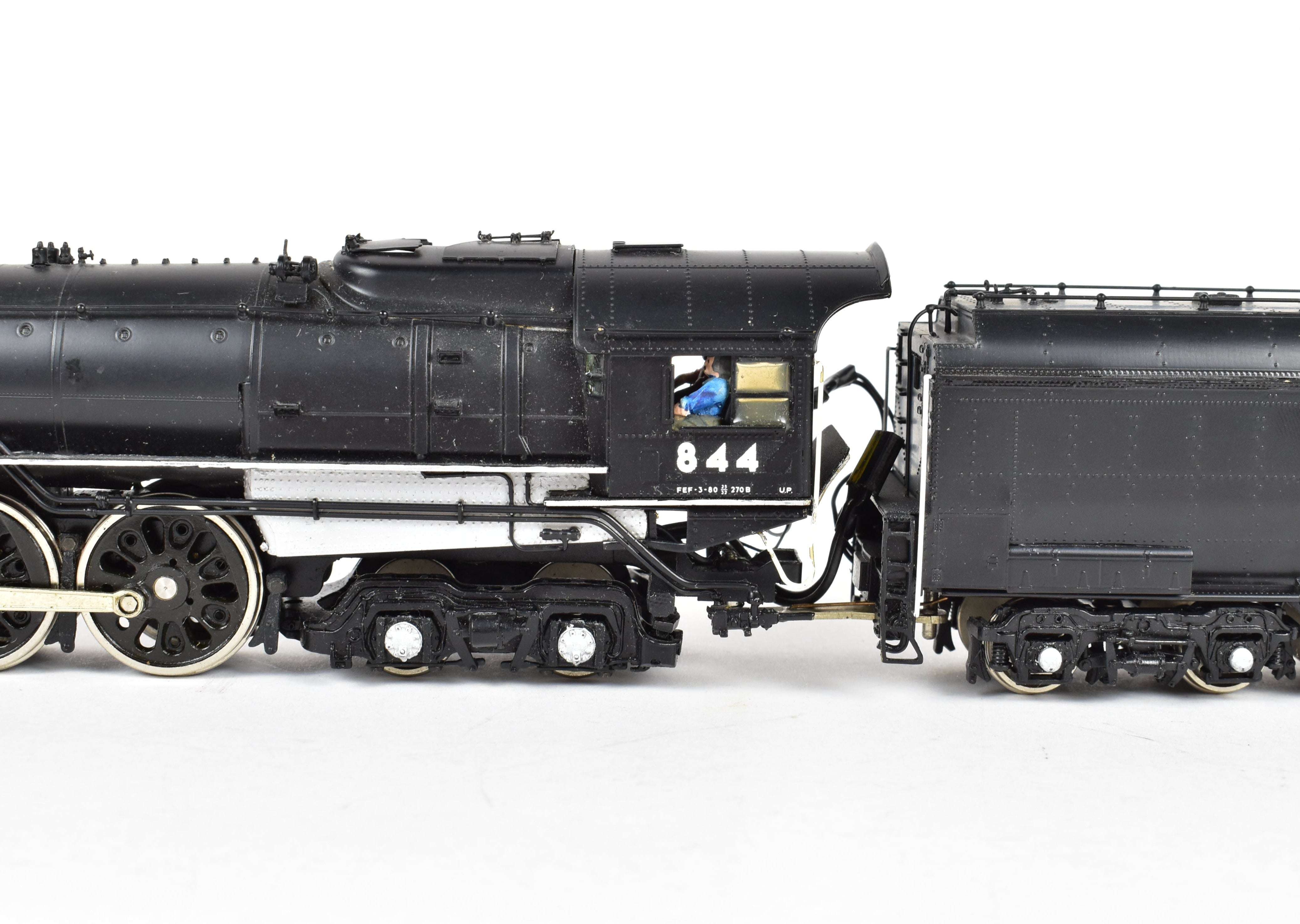 HO Scale Brass Model Train Key Imports UP - Union Pacific 4-8-4 FEF-3 No. 844 CS #59 Factory Painted Replica
