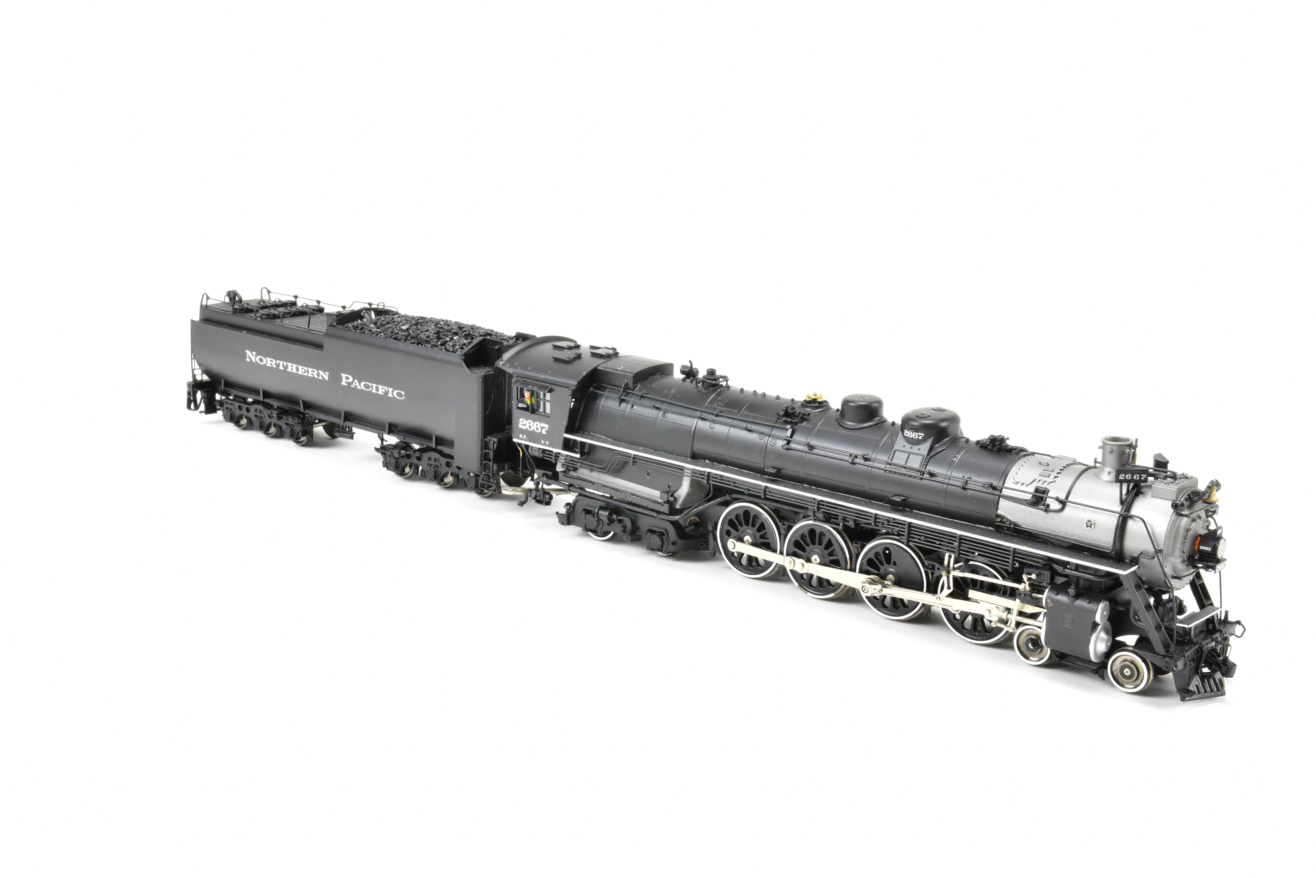 HO Scale Brass Sunset NP A-3 4-8-4 FP #2667 Model with QSI DCC & Sound