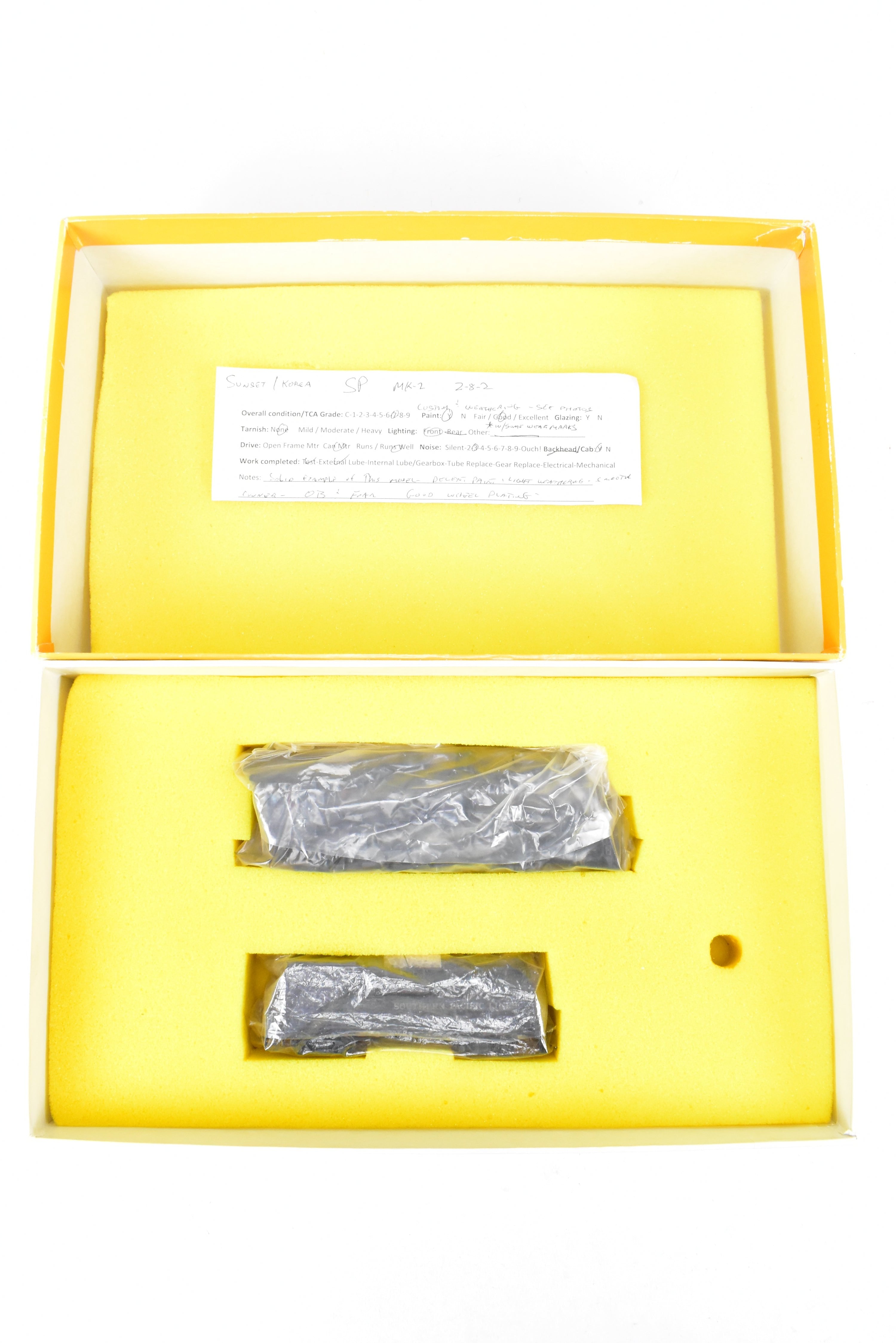 HO Brass Sunset Models SP - Southern Pacific MK - 2 2 - 8 - 2 CP #3208 with Light Weathering