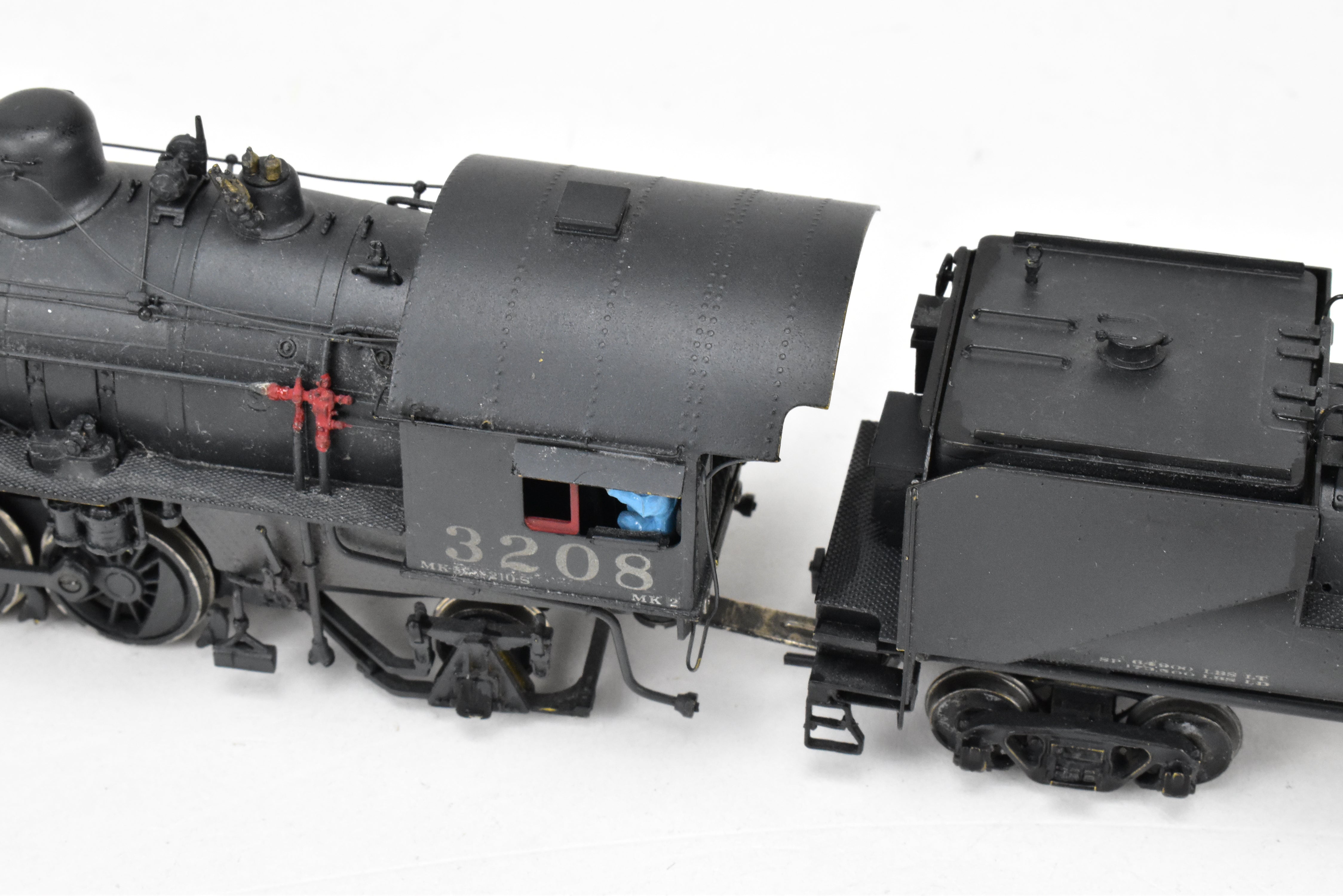 HO Brass Sunset Models SP - Southern Pacific MK - 2 2 - 8 - 2 CP #3208 with Light Weathering