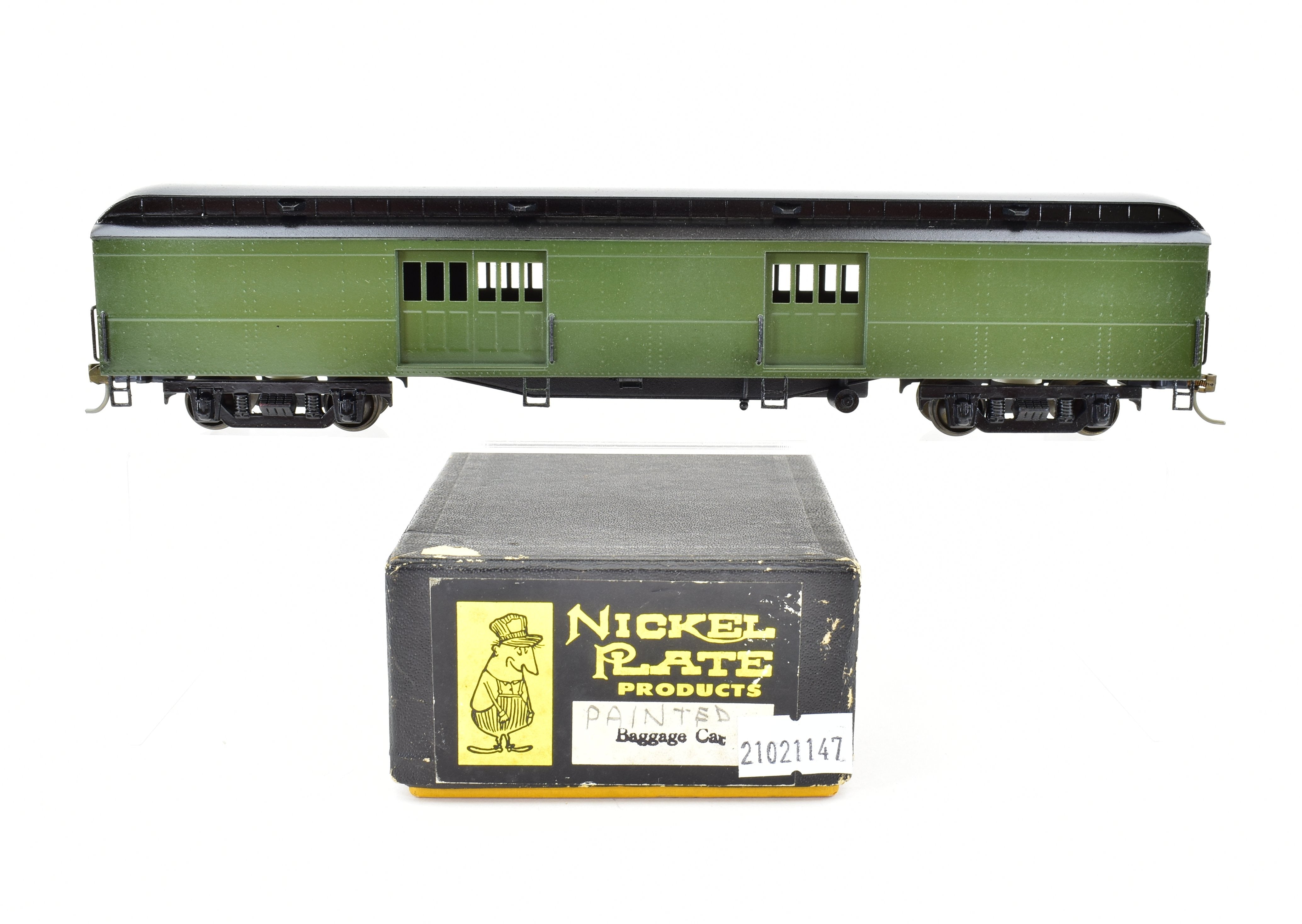 HO Scale Brass NPP Nickel - Plated Custom - Painted NYO&W Baggage Car