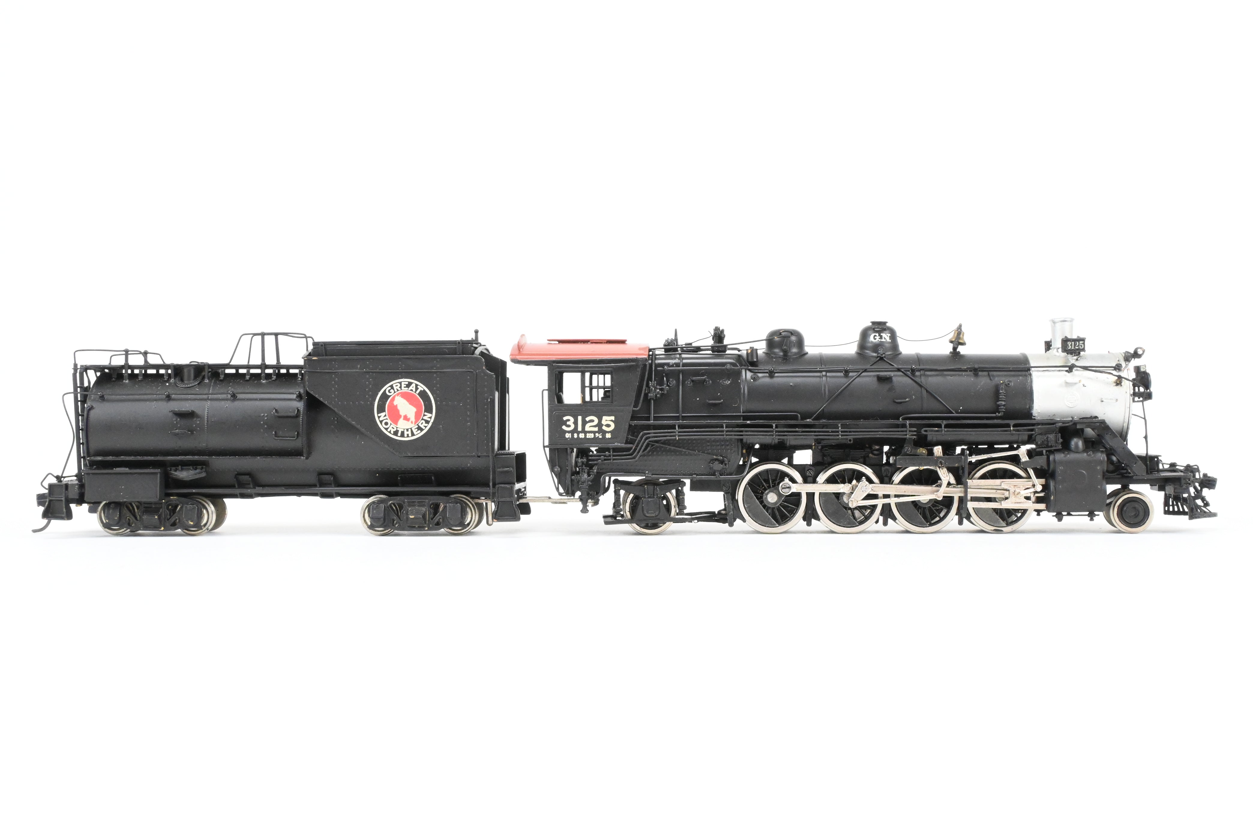 HO Brass Sunset Models GN Great Northern 2-8-2 Class O-1 Custom Painted Locomotive No. 3125