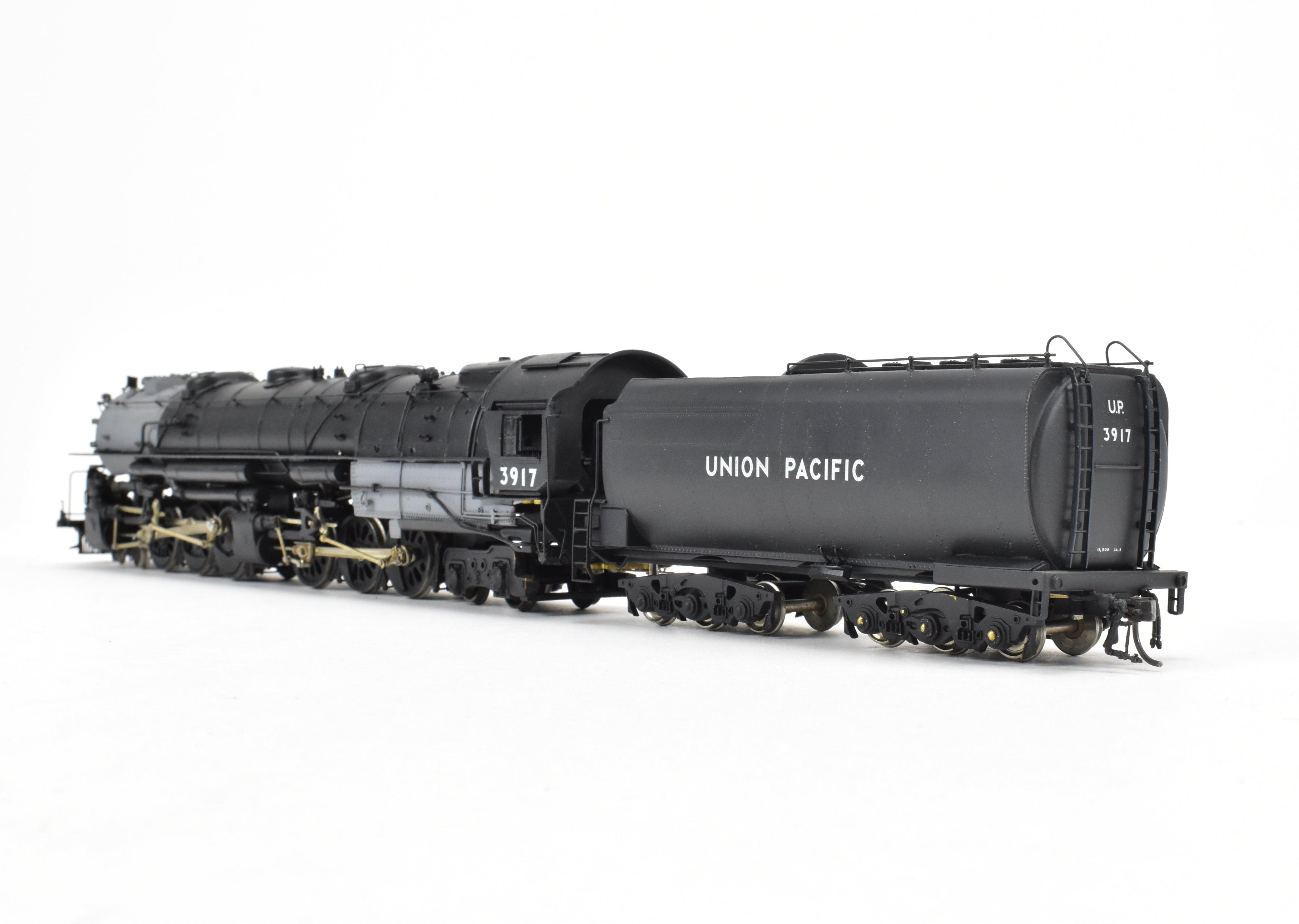HO Scale Brass Model Train Key Imports UP - Union Pacific 3900 Class 4-6-6-4 Challenger Early Coal Version Locomotive with Custom Paint and Number CP #3917