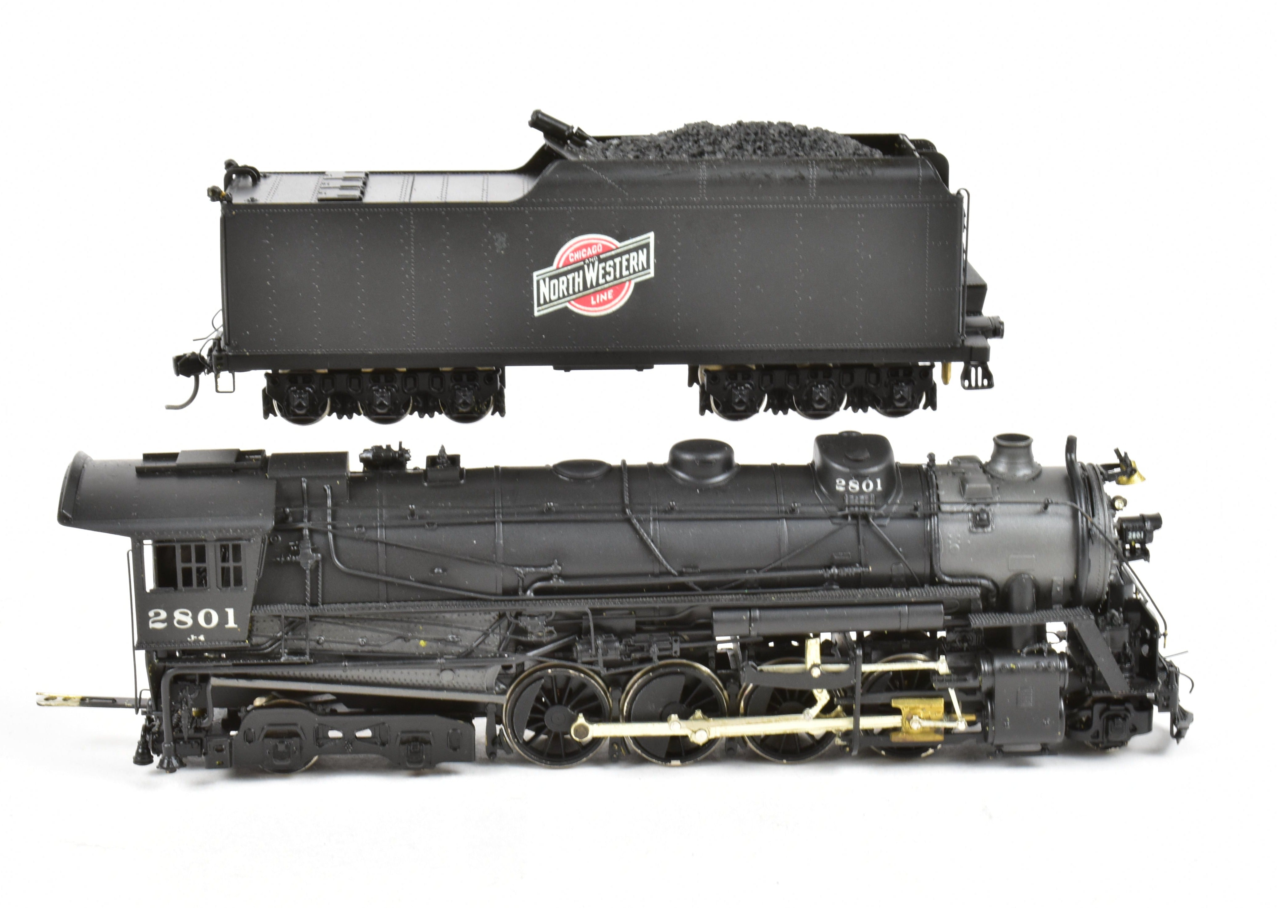 HO Scale Brass NPP Nickel Plate C&NW Class J - 4 2 - 8 - 4 Factory Painted Locomotive No. 2801
