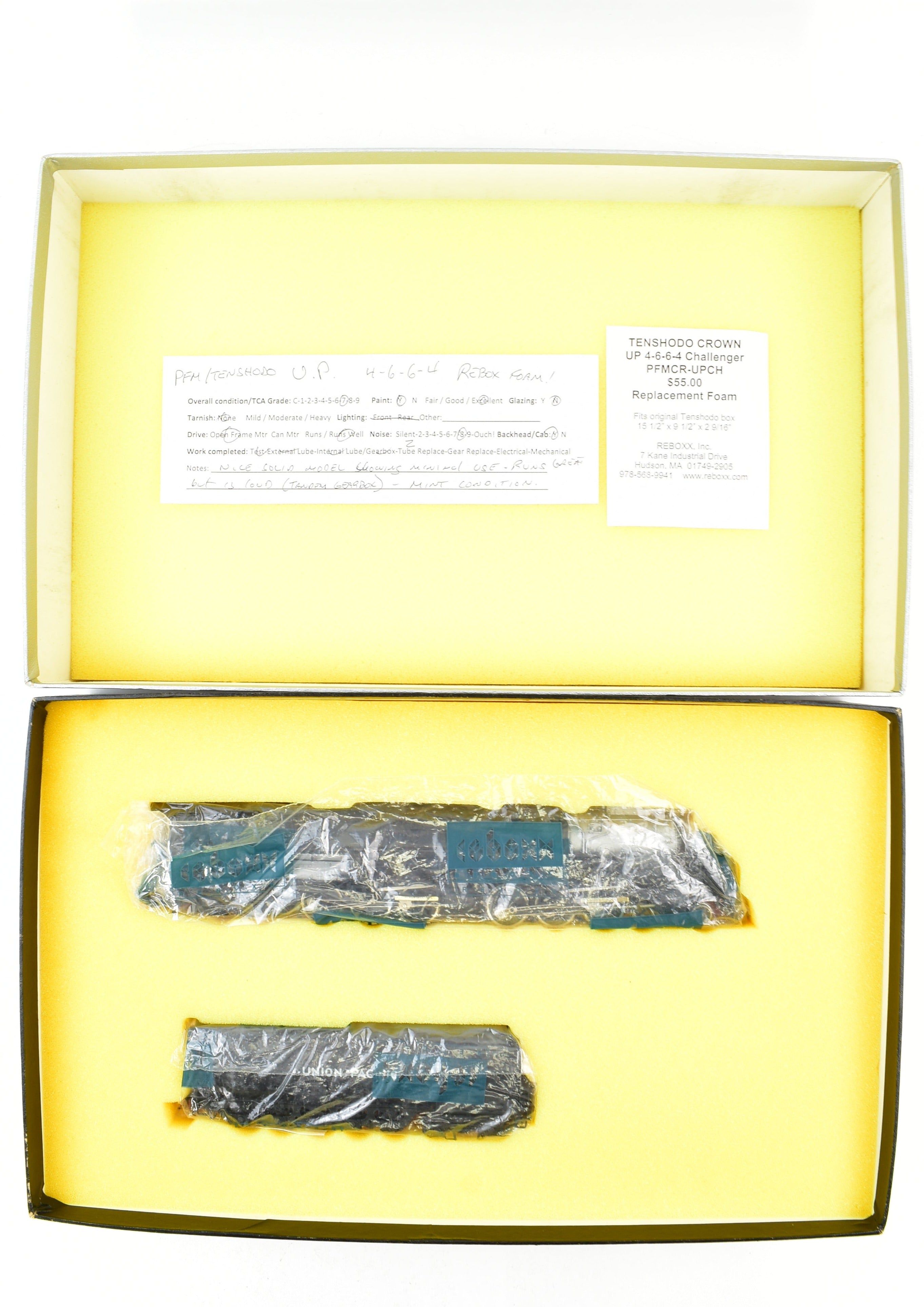 High - Quality HO Scale Brass PFM - Tenshodo Union Pacific 4 - 6 - 6 - 4 Challenger FP Model Train No. 3950