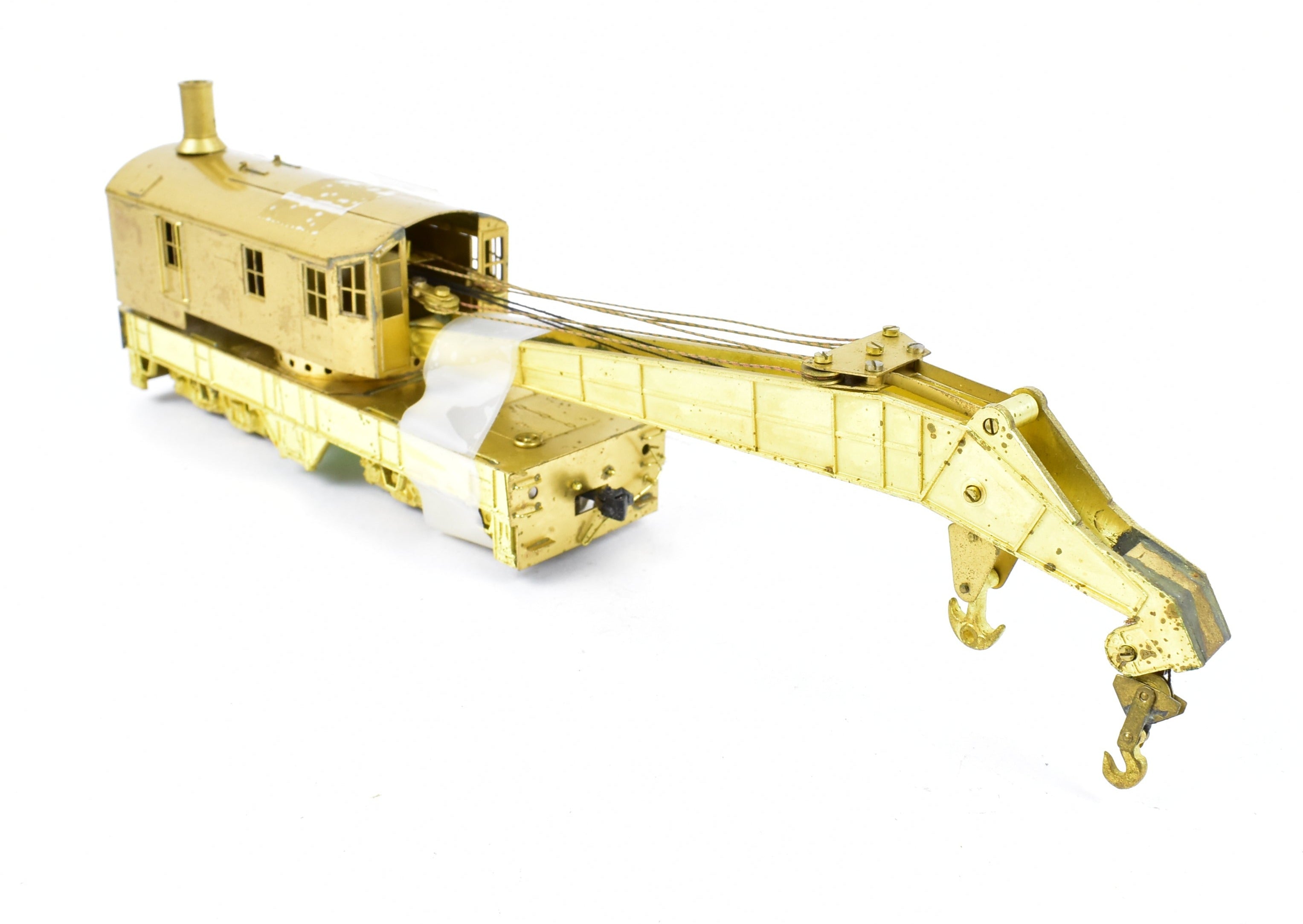 HO Scale Brass Lambert 250-Ton Railway Crane for Track Maintenance