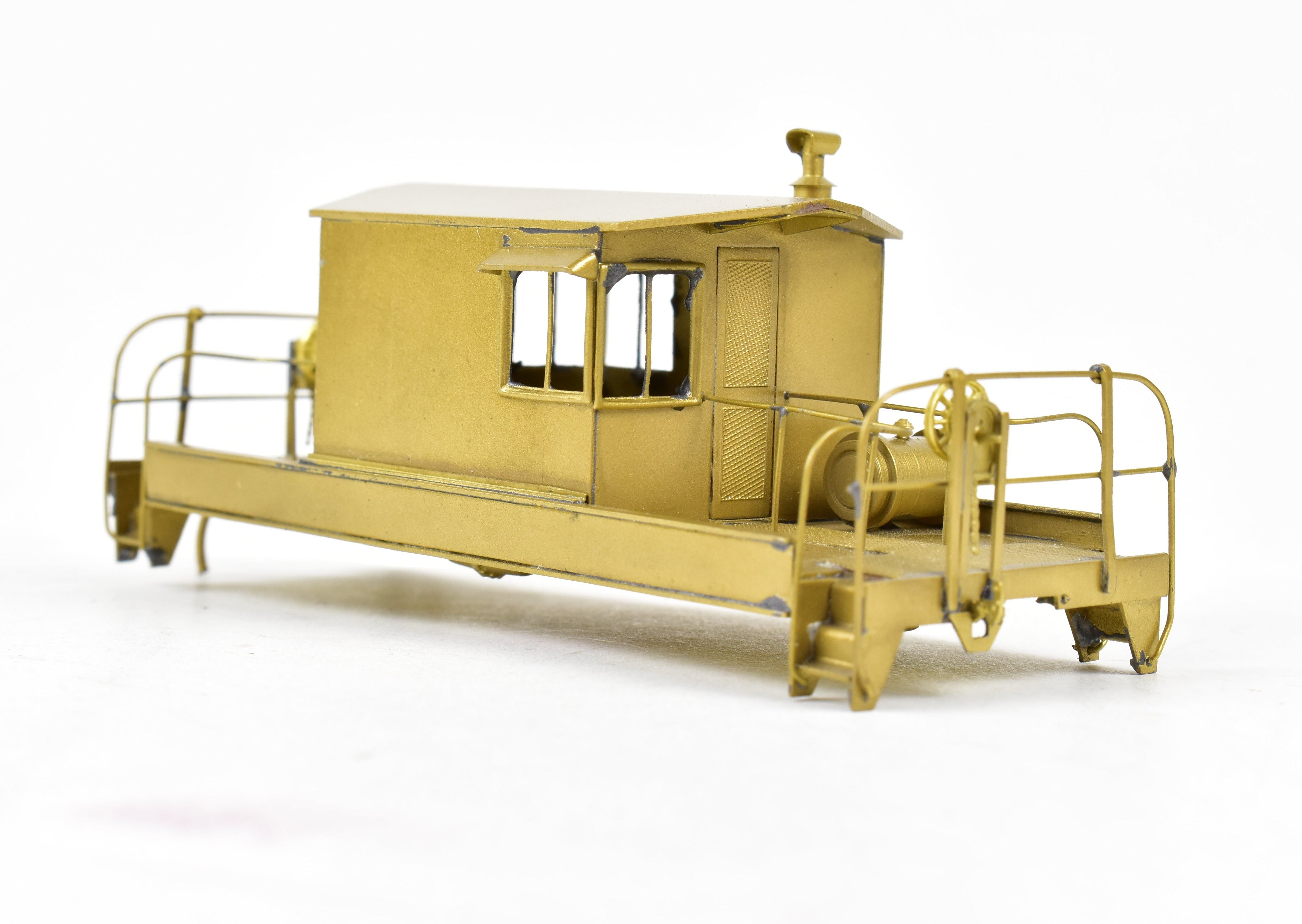 HO Scale Brass Norfolk & Western Transfer Car with Trucks, NJ Custom Brass Model