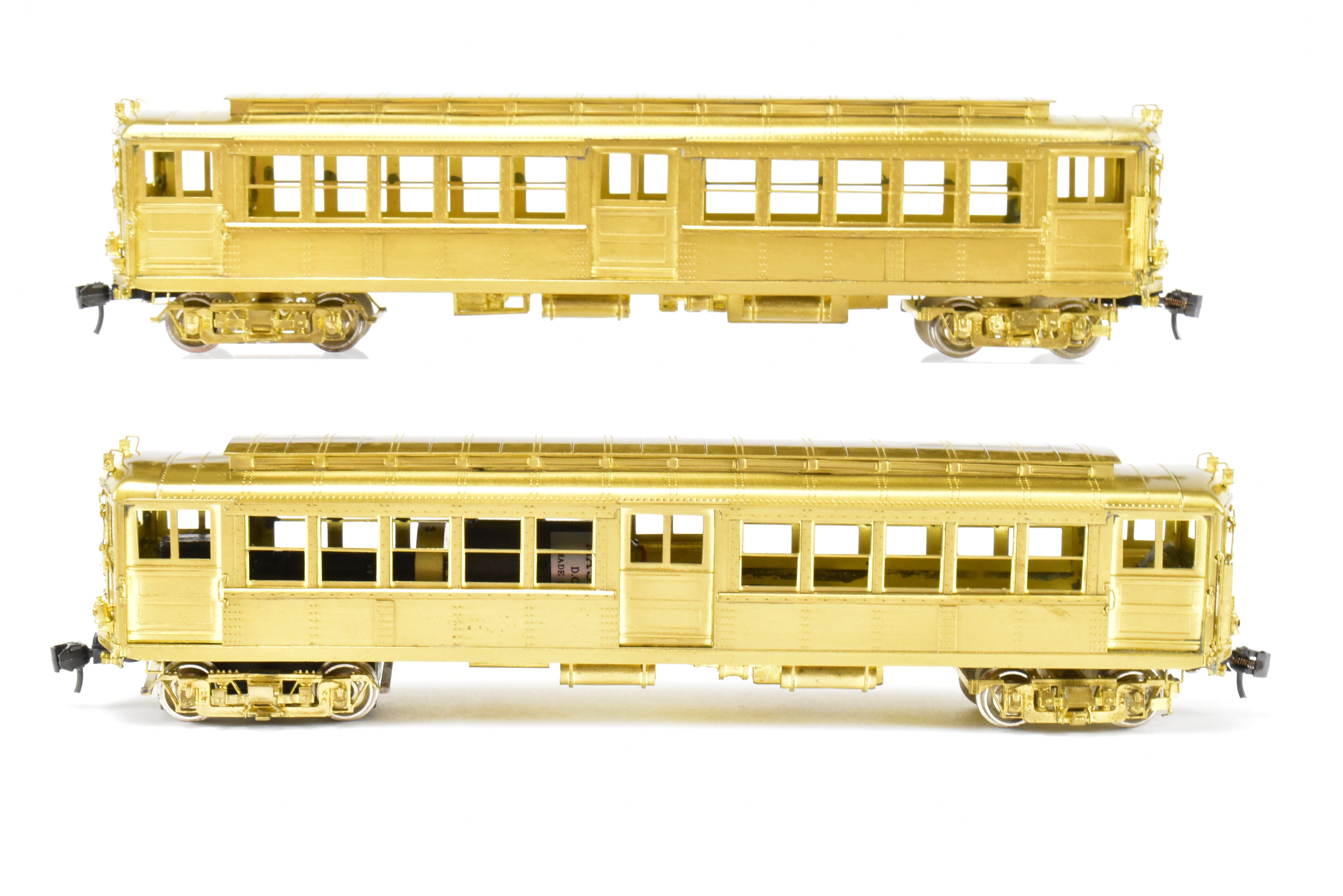 HO Scale Brass Subway Model - MTS Imports IRT Interborough Rapid Transit Deck Roof High-Voltage 2-Car Set for Model Railroads