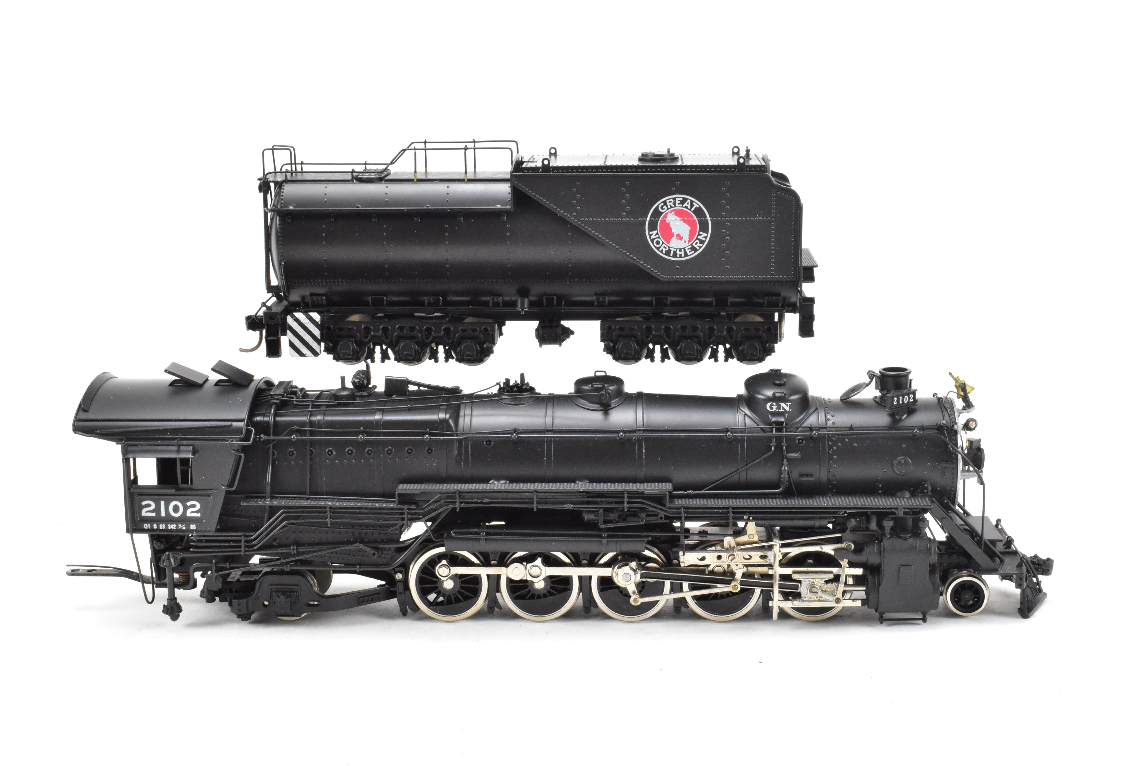 HO Brass PFM - Tenshodo GN Great Northern 2-10-2 Q-1 Factory Painted Vintage Model